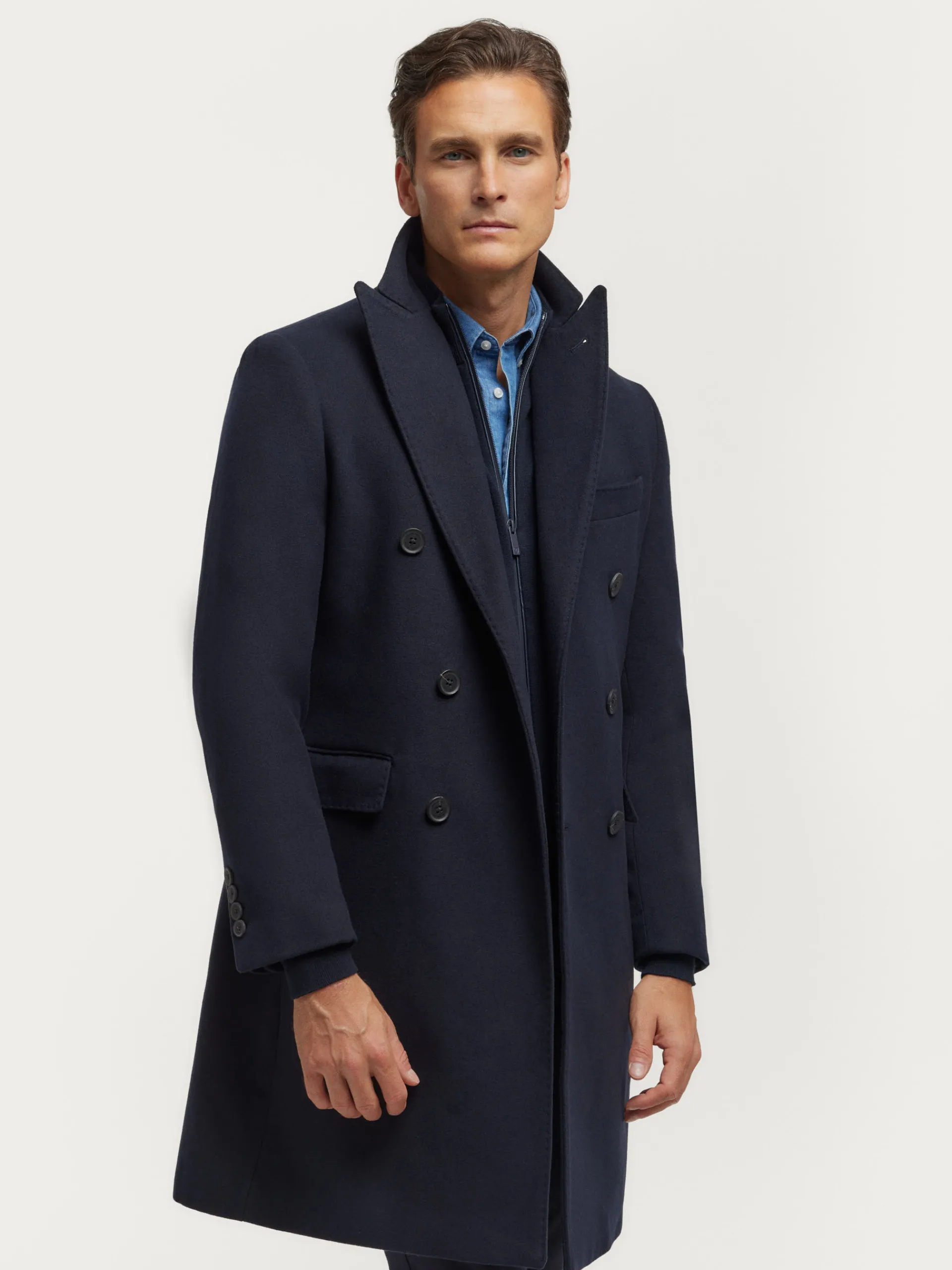 Abrigos-Alvaro Moreno ABRIGO HICKEY Azul Marino