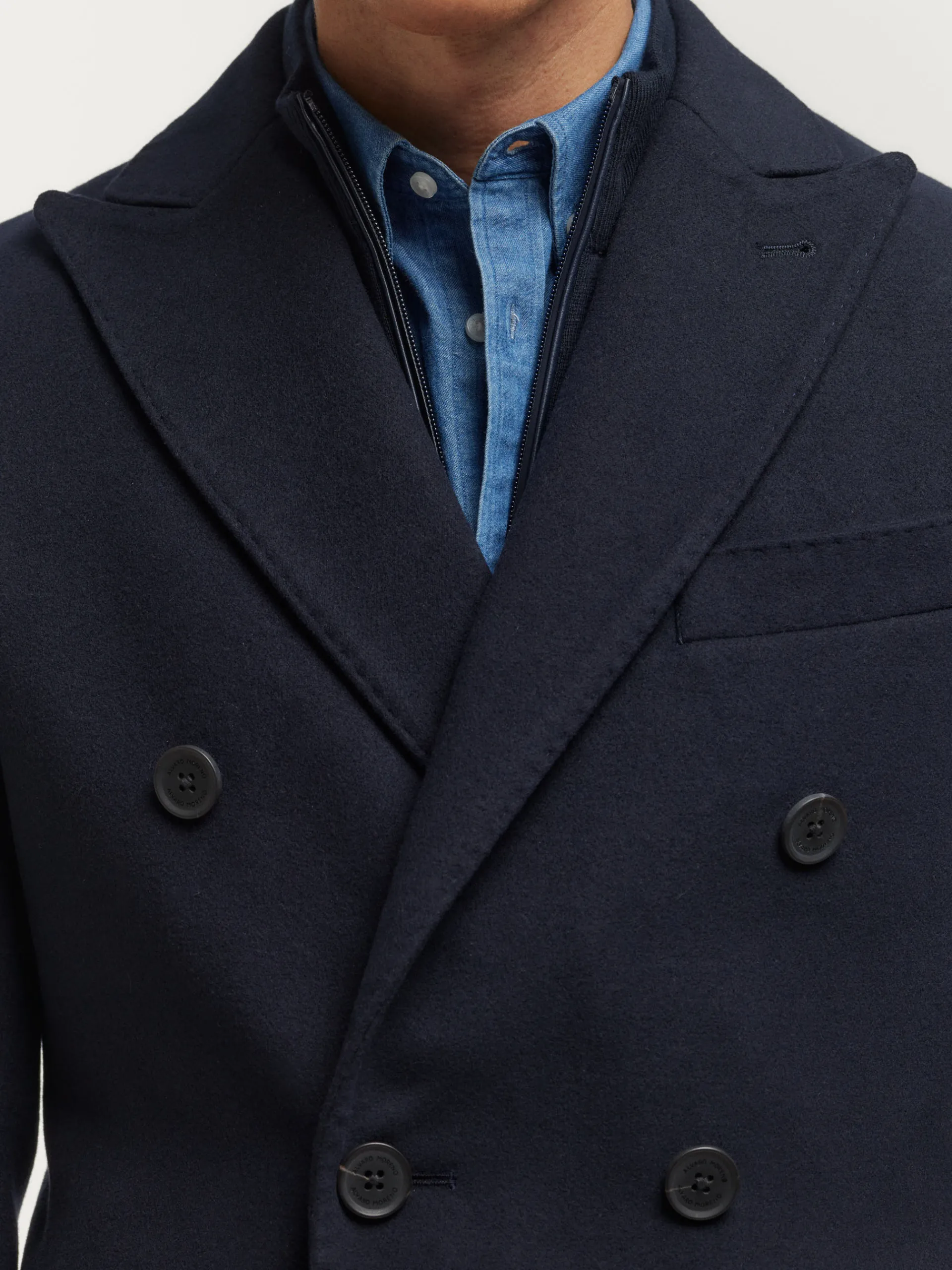 Abrigos-Alvaro Moreno ABRIGO HICKEY Azul Marino