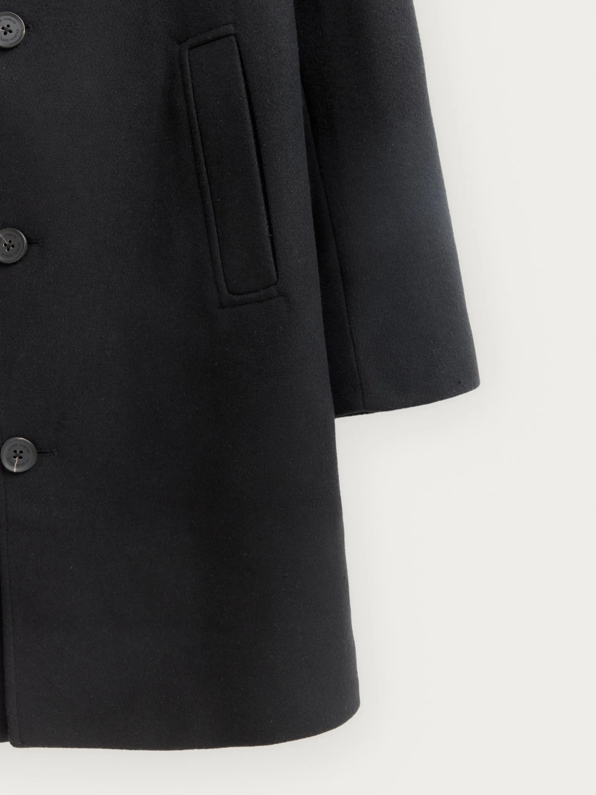 Abrigos-Alvaro Moreno ABRIGO STEVEN Negro