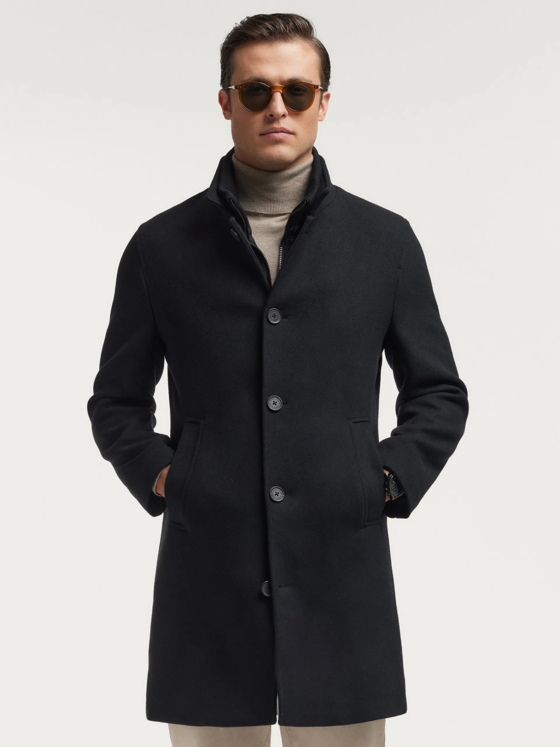 Abrigos-Alvaro Moreno ABRIGO STEVEN Negro