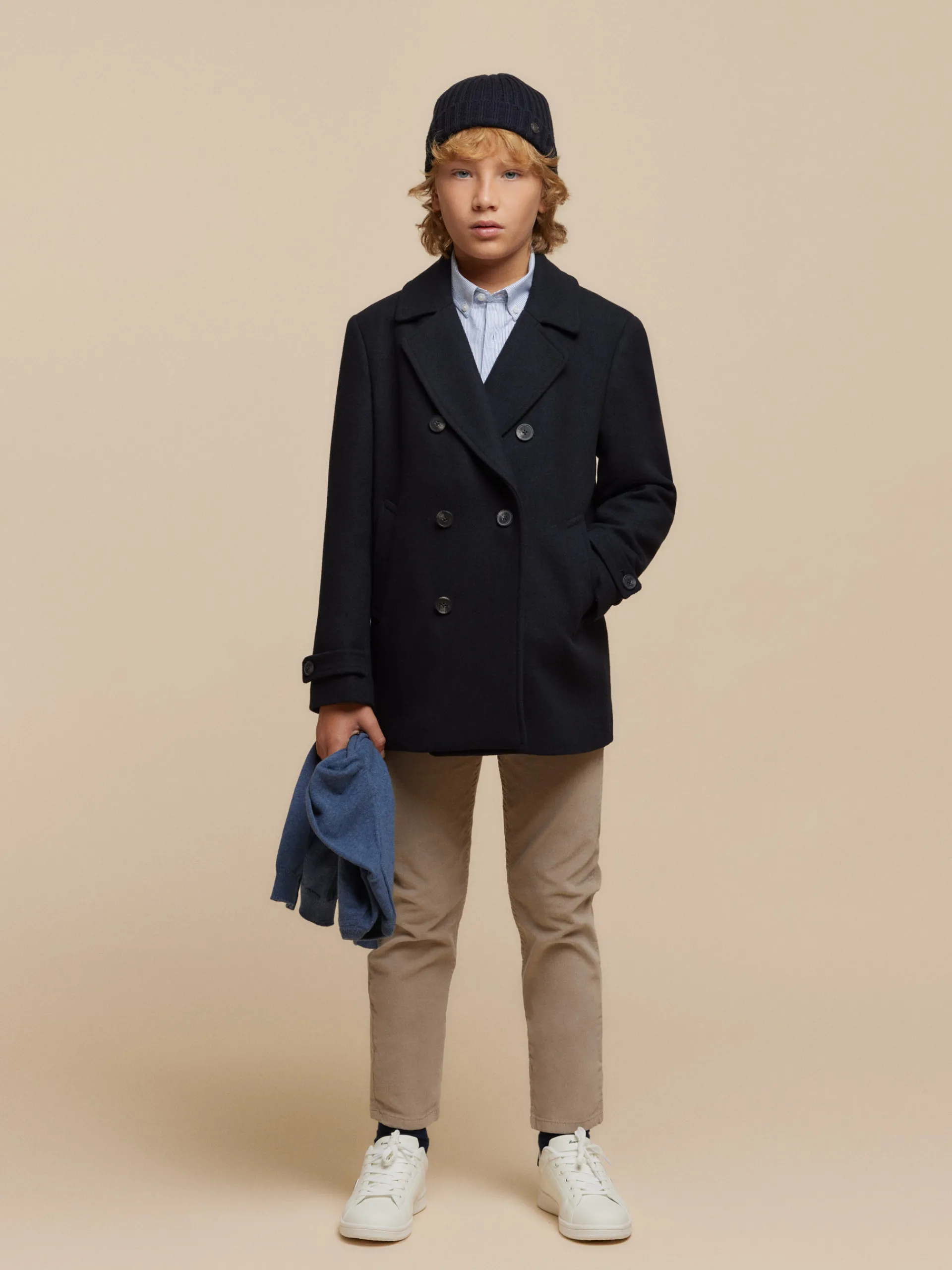 Cazadoras Y Chalecos-Alvaro Moreno ABRIGO THOMAS KIDS Azul Marino