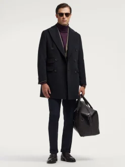 Abrigos-Alvaro Moreno ABRIGO WELLS Azul Marino