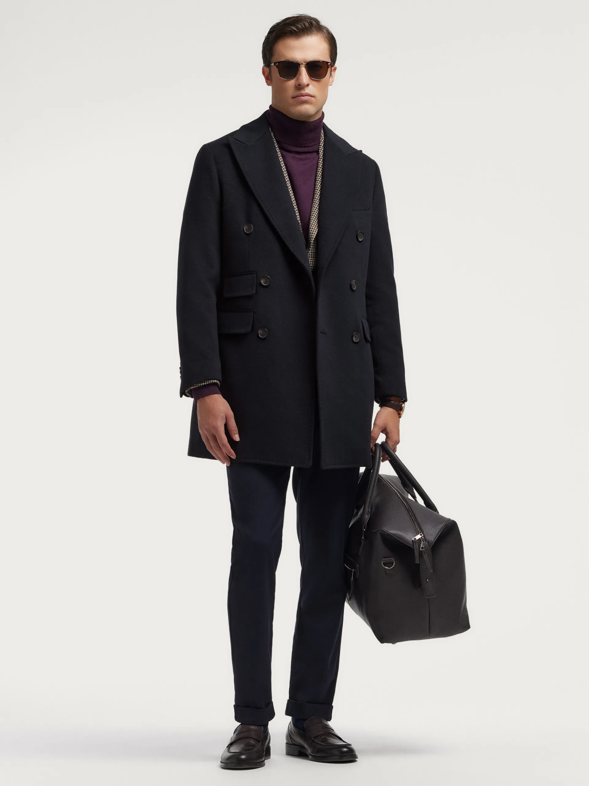 Abrigos-Alvaro Moreno ABRIGO WELLS Azul Marino