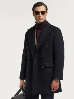 Abrigos-Alvaro Moreno ABRIGO WELLS Azul Marino