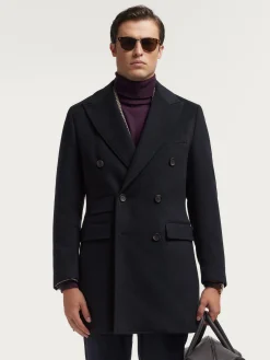 Abrigos-Alvaro Moreno ABRIGO WELLS Azul Marino