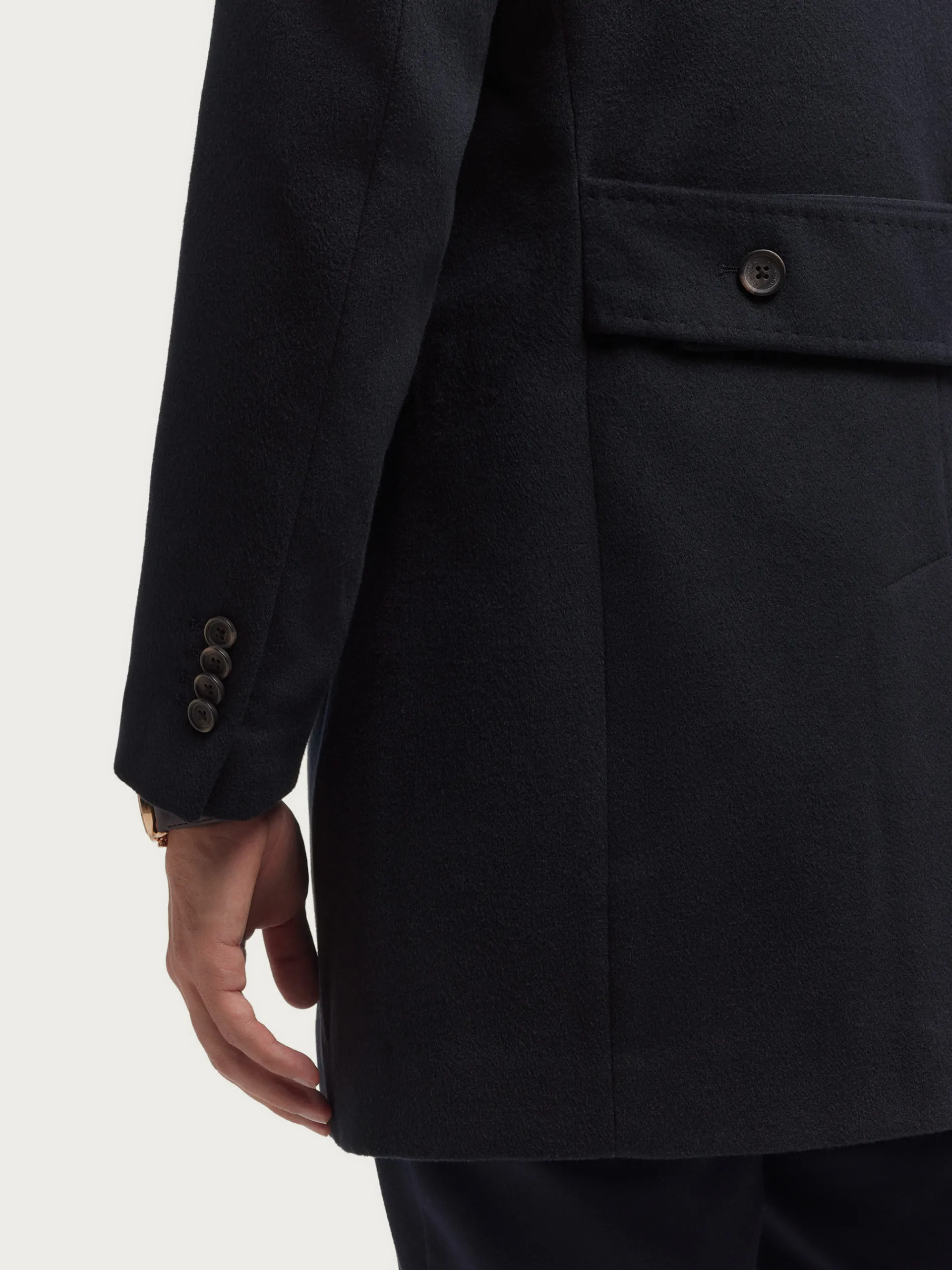 Abrigos-Alvaro Moreno ABRIGO WELLS Azul Marino