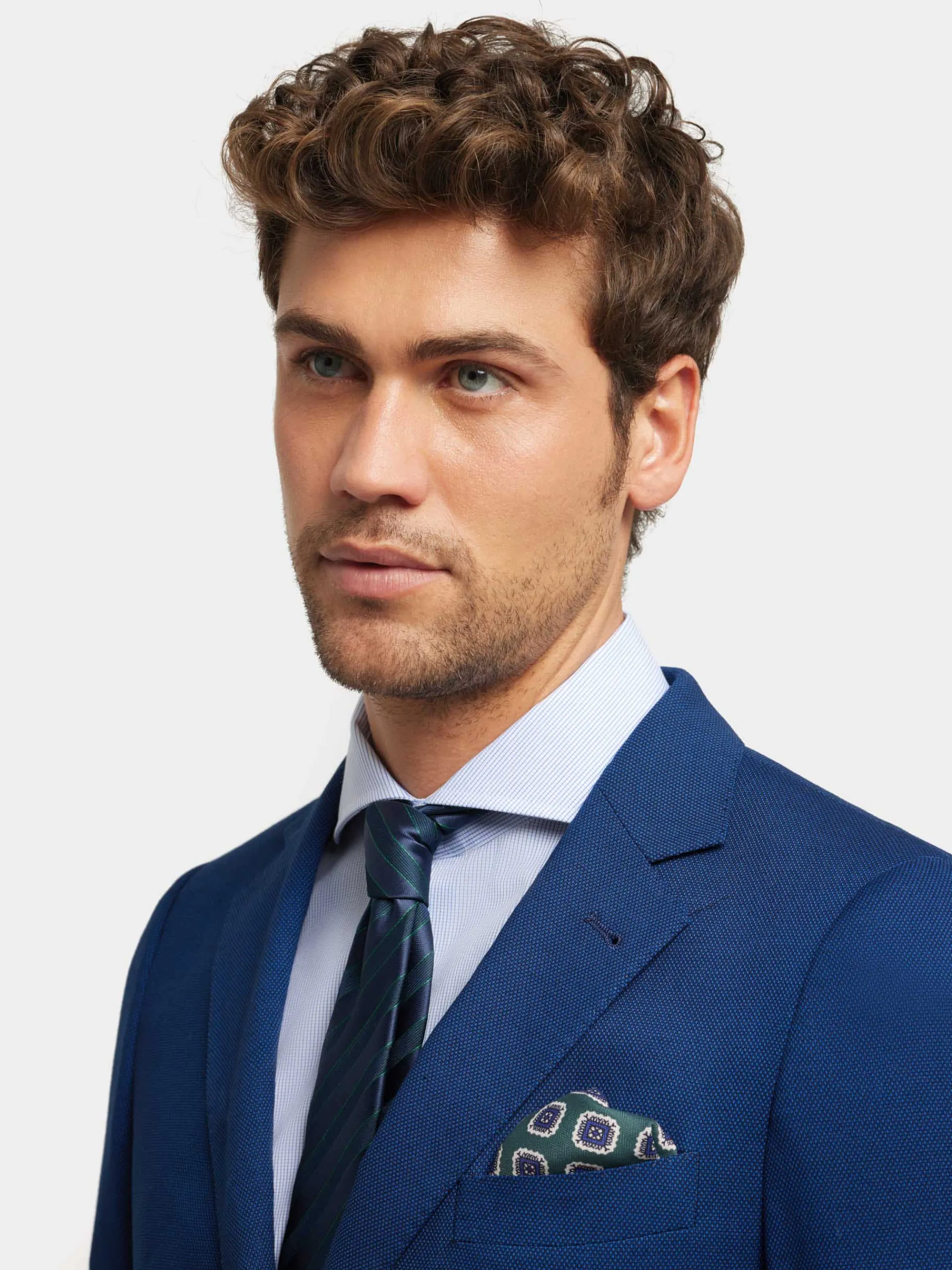 Trajes|Trajes-Alvaro Moreno AMERICANA BIRDEYE Azul