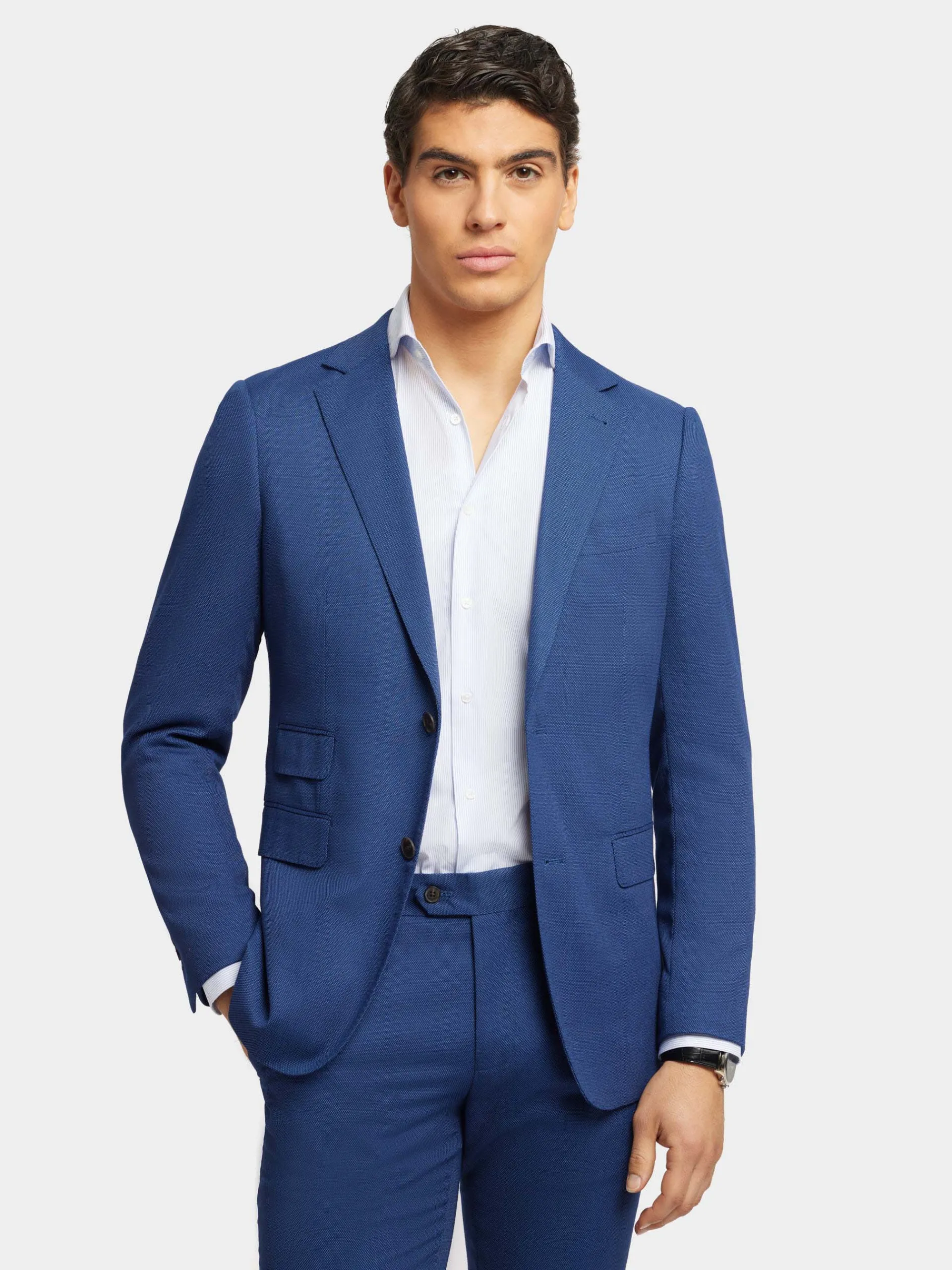 Trajes|Trajes-Alvaro Moreno AMERICANA BIRDEYE Azul