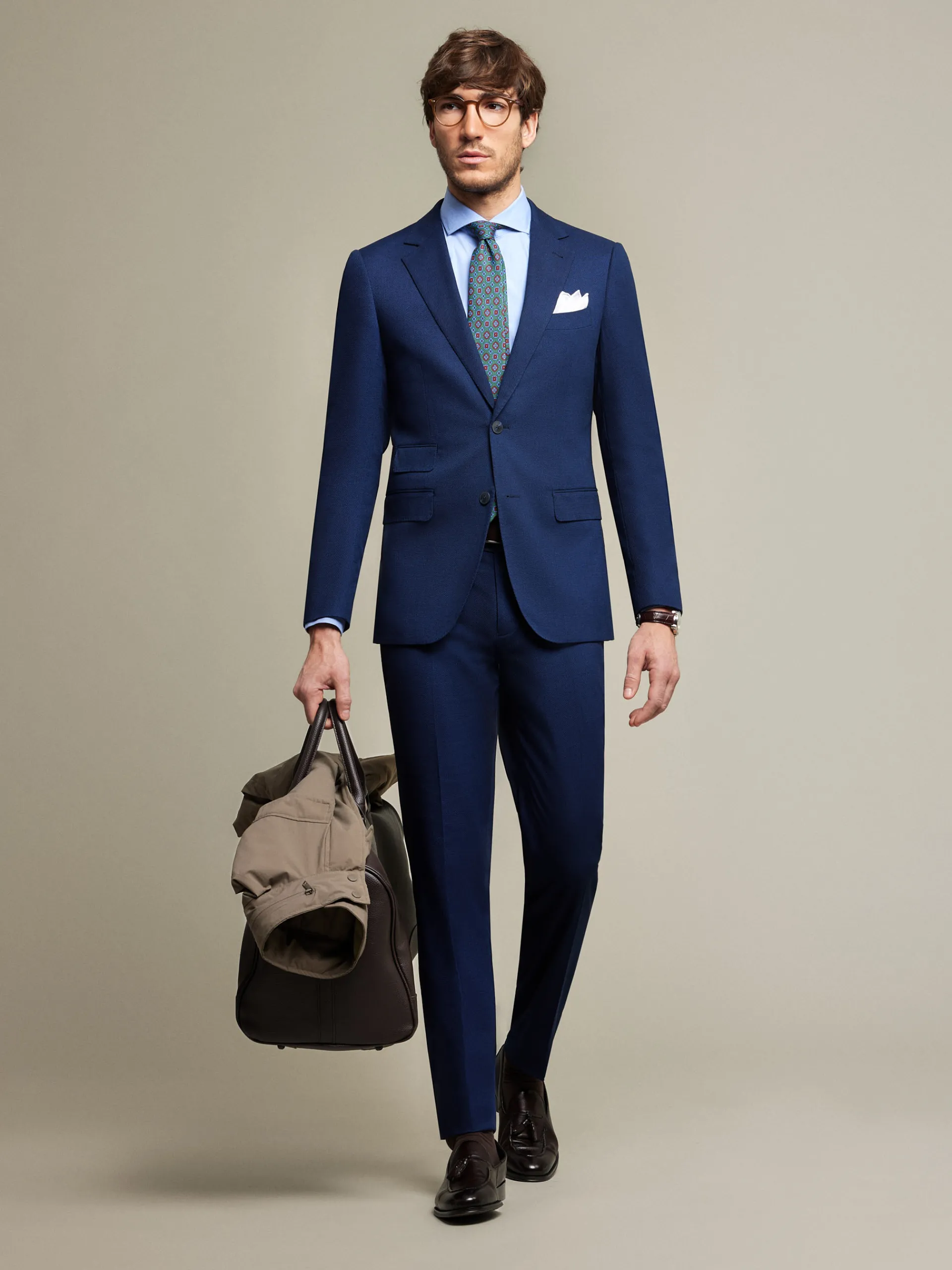 Trajes|Trajes-Alvaro Moreno AMERICANA BIRDEYE Azul Marino