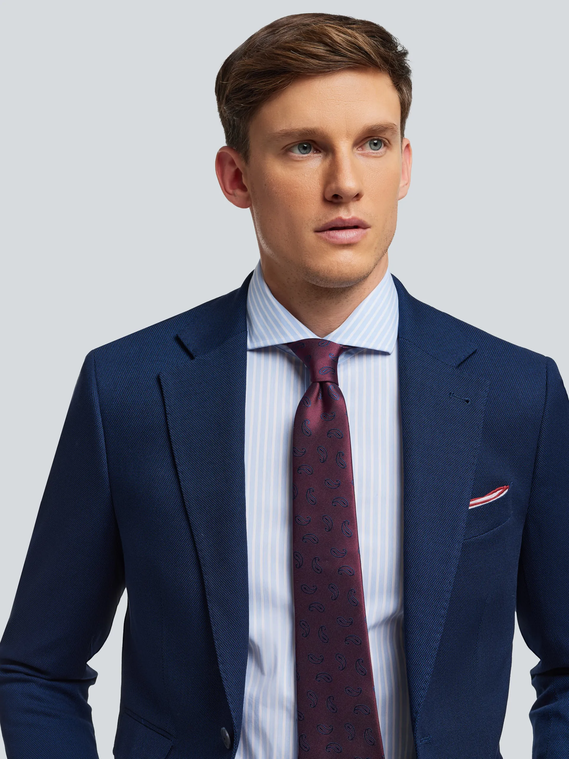 Trajes|Trajes-Alvaro Moreno AMERICANA BIRDEYE Azul Marino