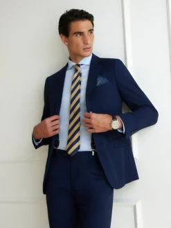 Trajes|Trajes-Alvaro Moreno AMERICANA BIRDEYE Azul Marino