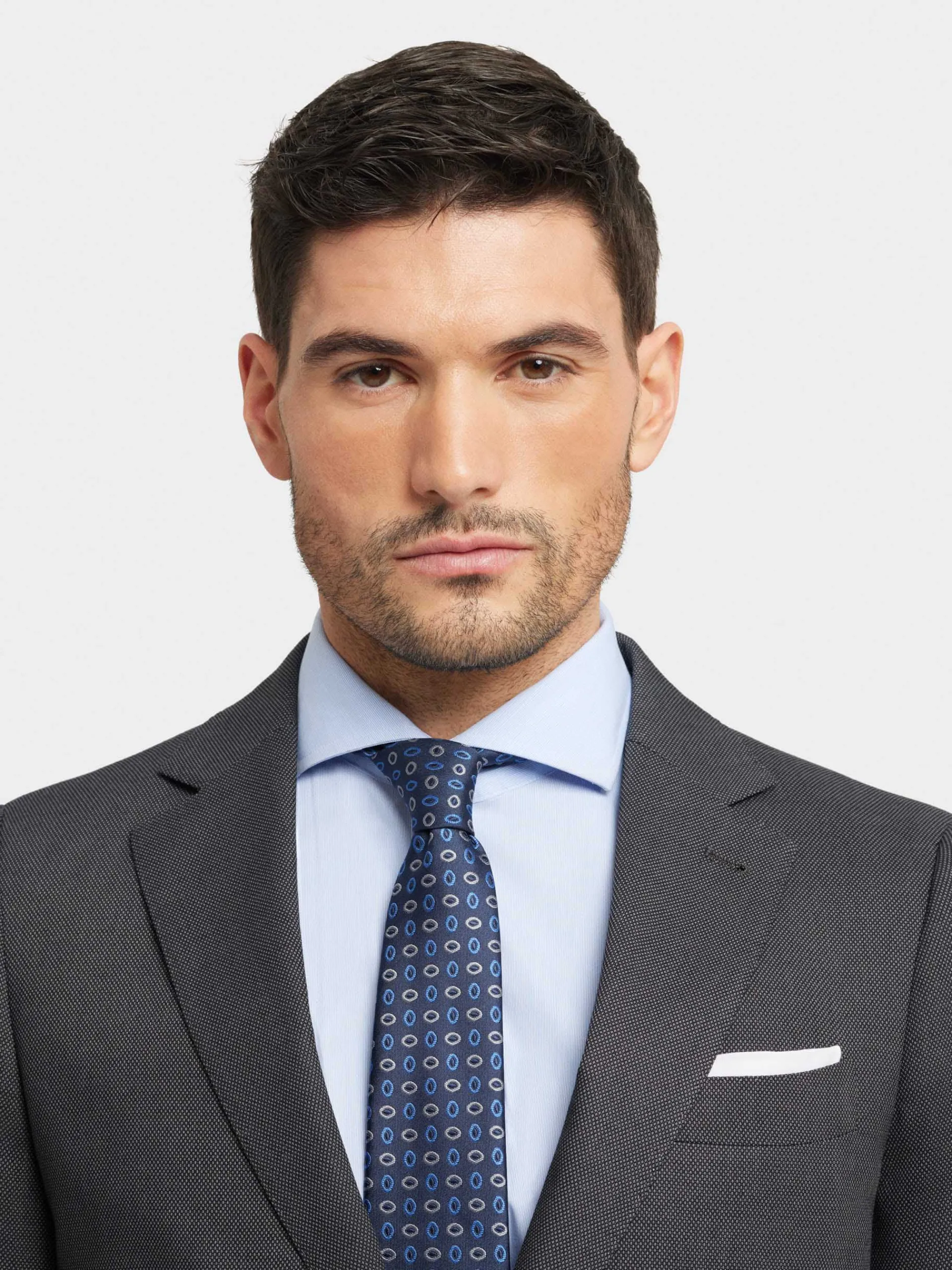 Trajes|Trajes-Alvaro Moreno AMERICANA BIRDEYE Gris