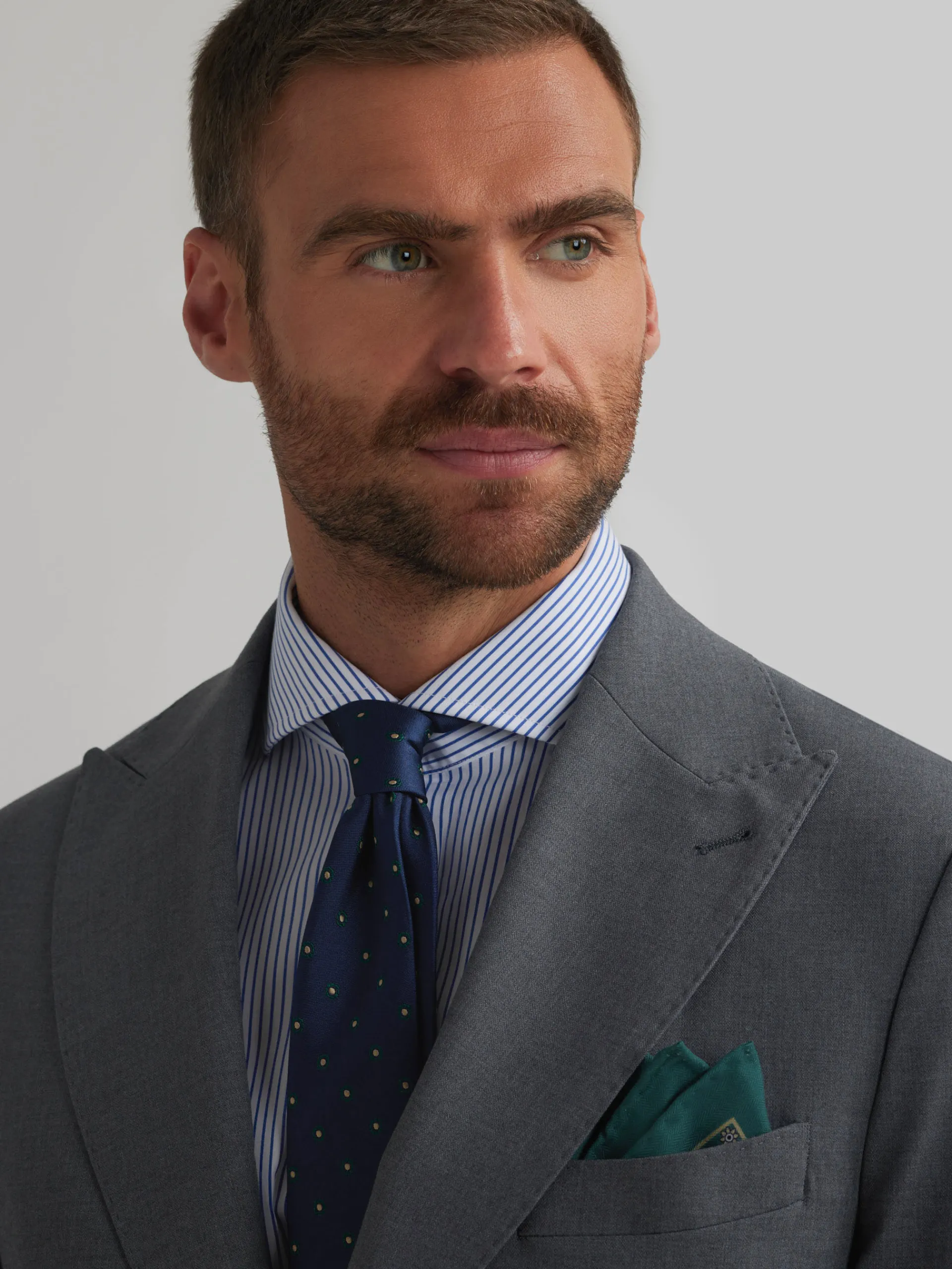 Trajes|Trajes-Alvaro Moreno AMERICANA CAPO FIL A FIL Gris