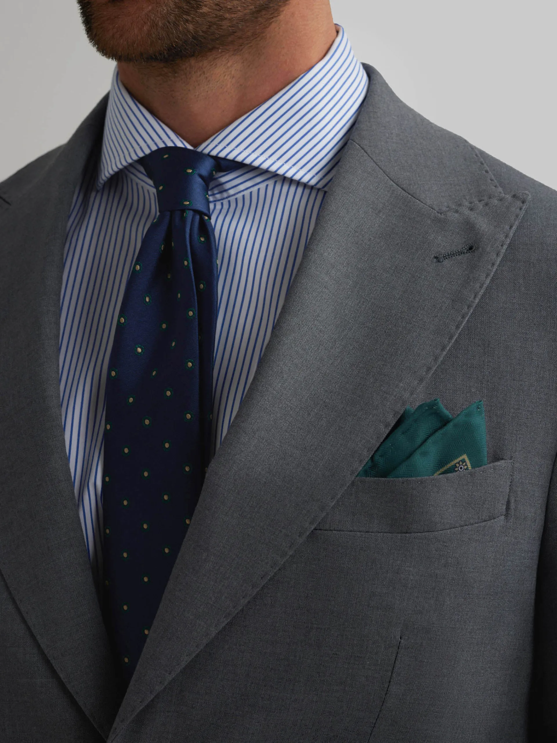 Trajes|Trajes-Alvaro Moreno AMERICANA CAPO FIL A FIL Gris