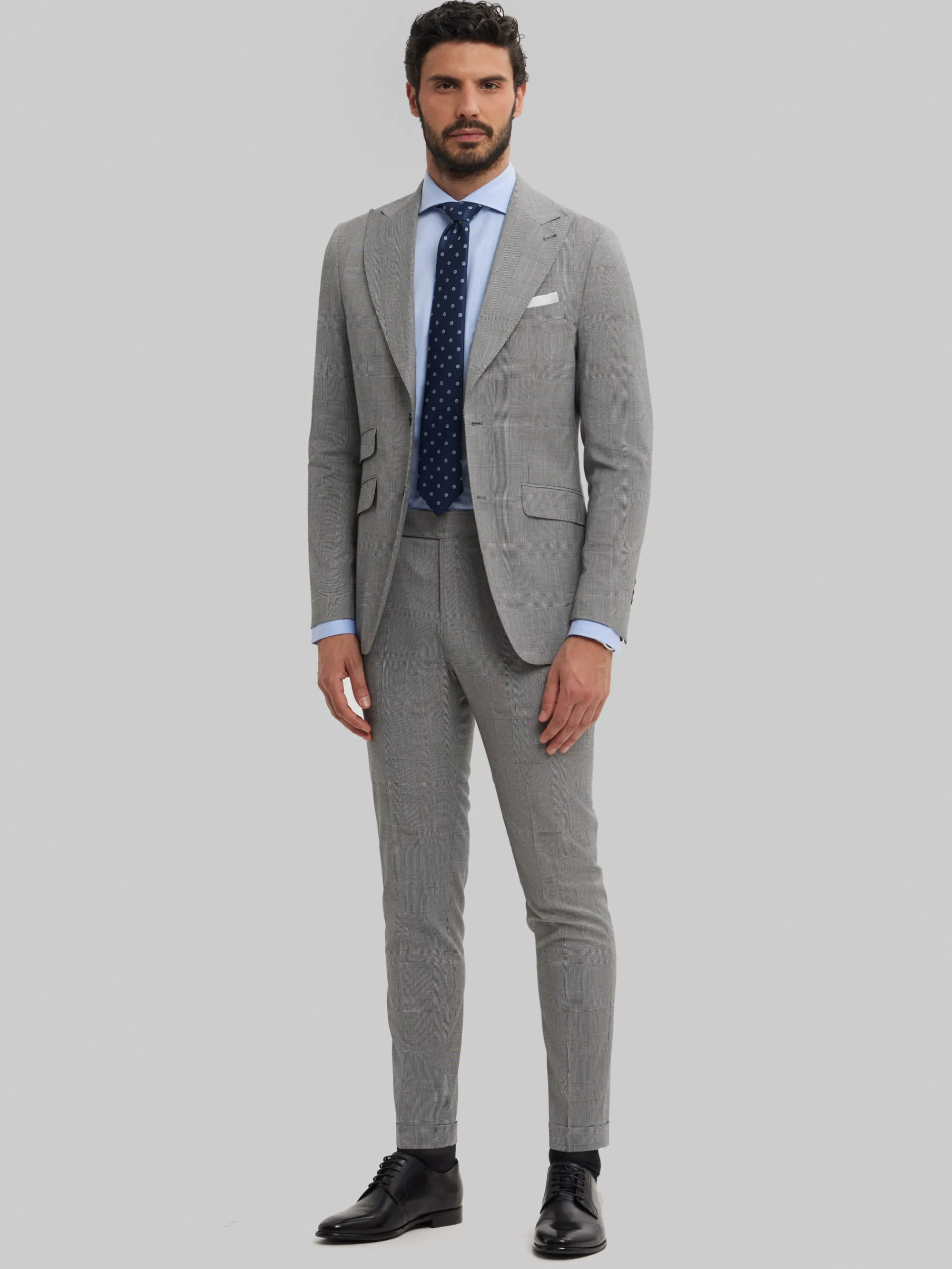 Trajes|Trajes-Alvaro Moreno AMERICANA CAPO GALES Gris