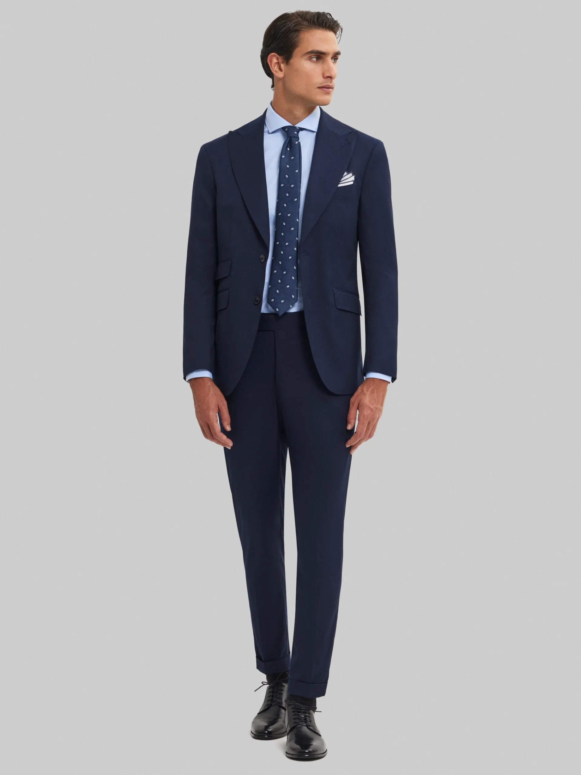 Trajes|Trajes-Alvaro Moreno AMERICANA CAPO MICRO Azul Marino