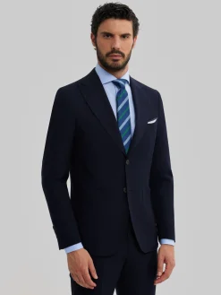 Trajes|Trajes-Alvaro Moreno AMERICANA CAPO PLAIN Azul Marino