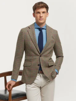 Americanas-Alvaro Moreno AMERICANA CUADRO HARRIS Verde