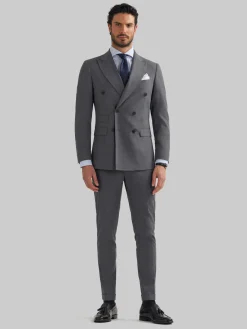 Trajes|Trajes-Alvaro Moreno AMERICANA DUOMO CRUZADO Gris