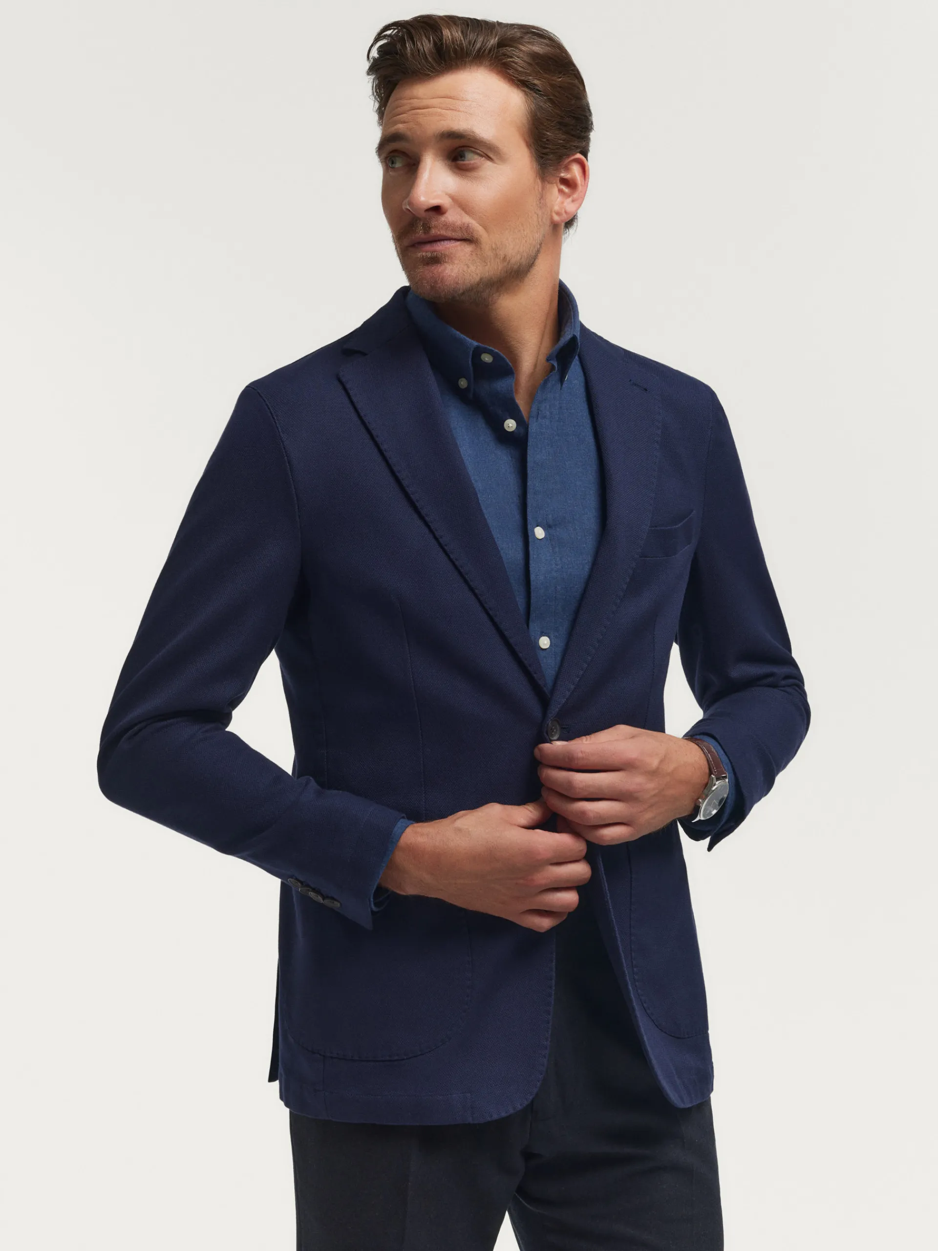 Americanas-Alvaro Moreno AMERICANA ESTERILLA Azul Marino