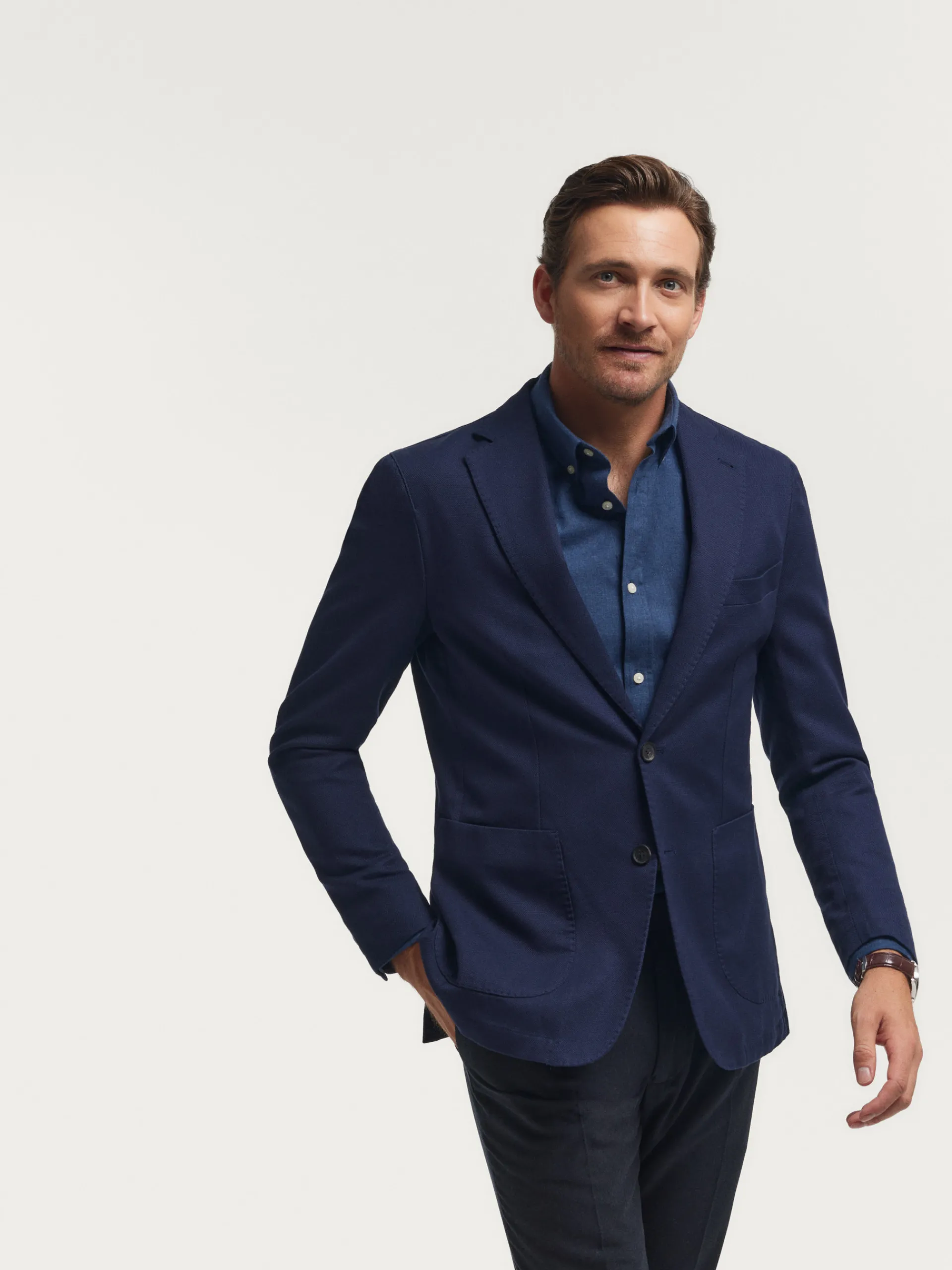 Americanas-Alvaro Moreno AMERICANA ESTERILLA Azul Marino