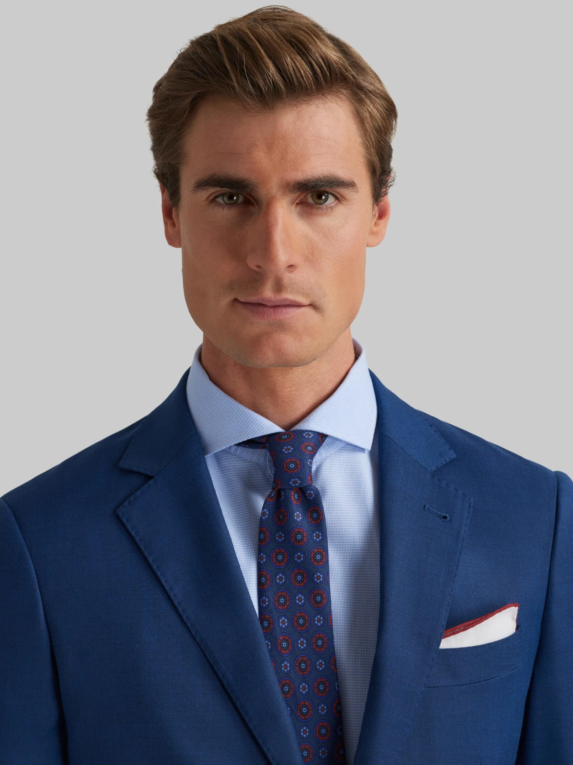 Trajes|Trajes-Alvaro Moreno AMERICANA FIL A FIL Azul