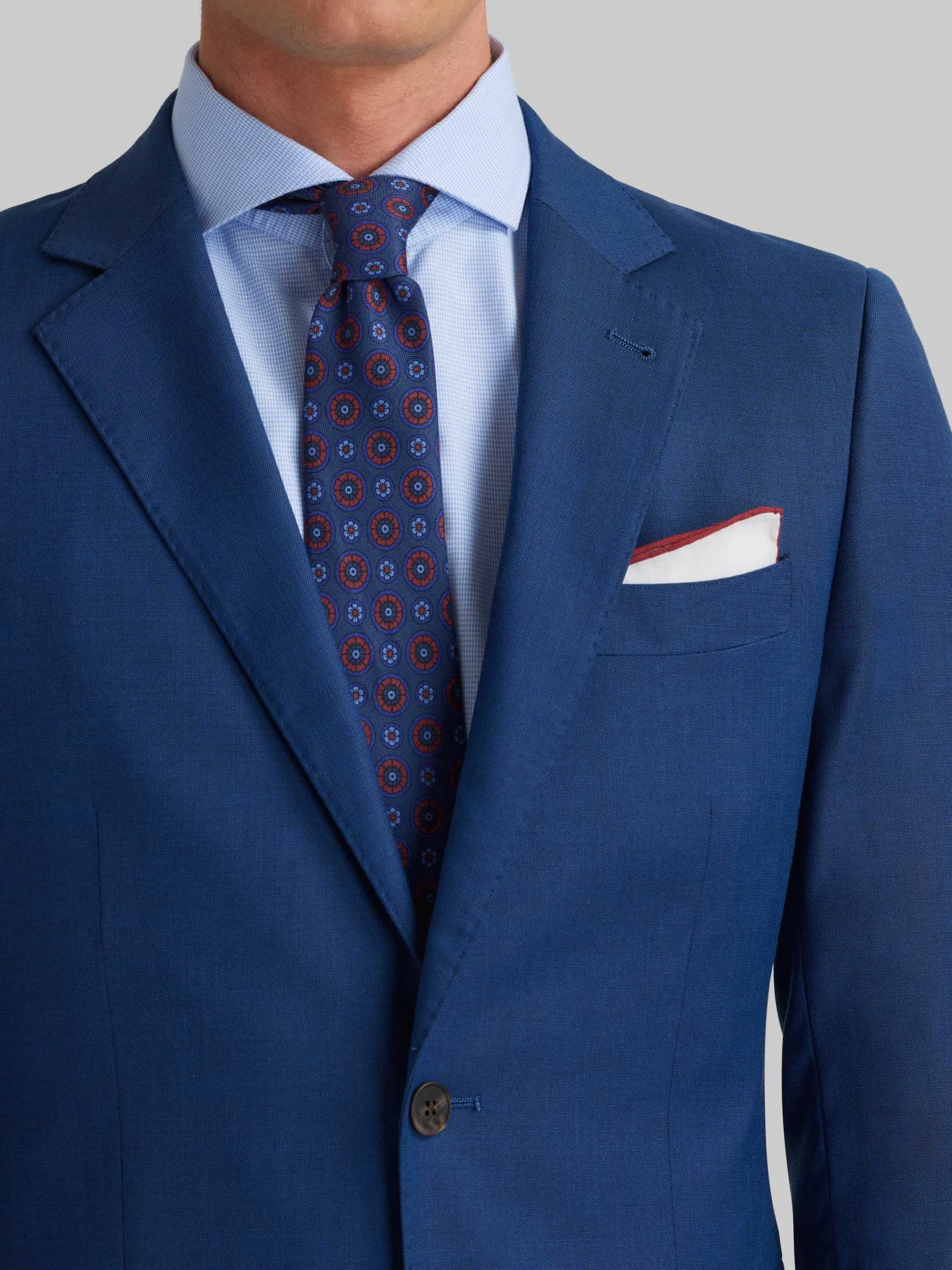 Trajes|Trajes-Alvaro Moreno AMERICANA FIL A FIL Azul