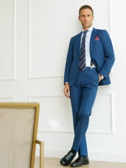 Trajes|Trajes-Alvaro Moreno AMERICANA FIL A FIL Azul