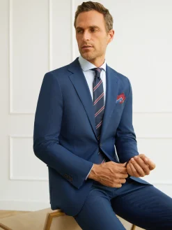 Trajes|Trajes-Alvaro Moreno AMERICANA FIL A FIL Azul