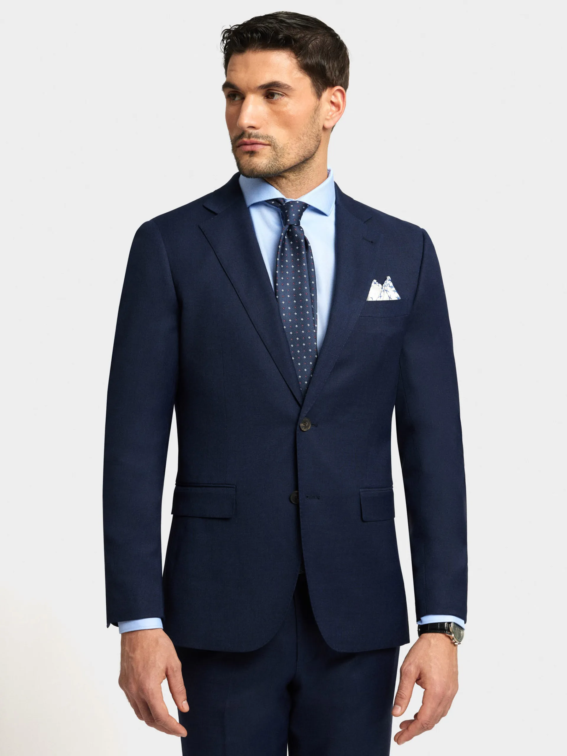 Trajes|Trajes-Alvaro Moreno AMERICANA FIL A FIL Azul Marino