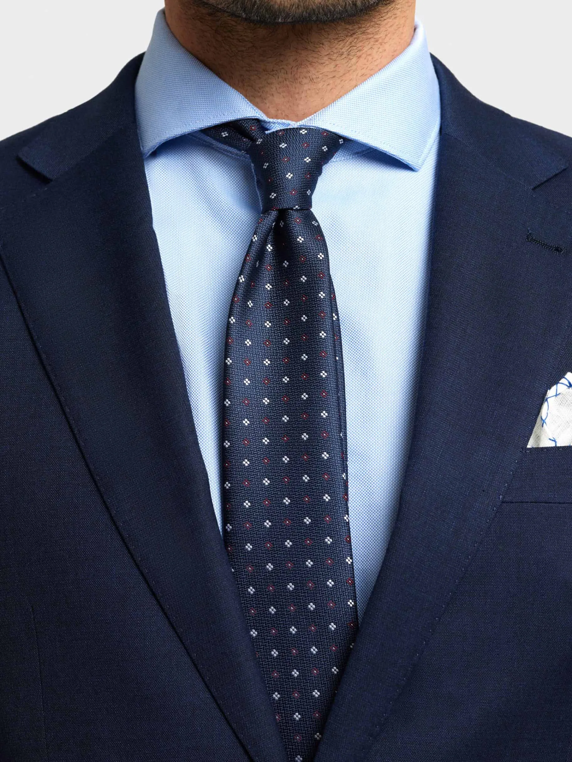 Trajes|Trajes-Alvaro Moreno AMERICANA FIL A FIL Azul Marino