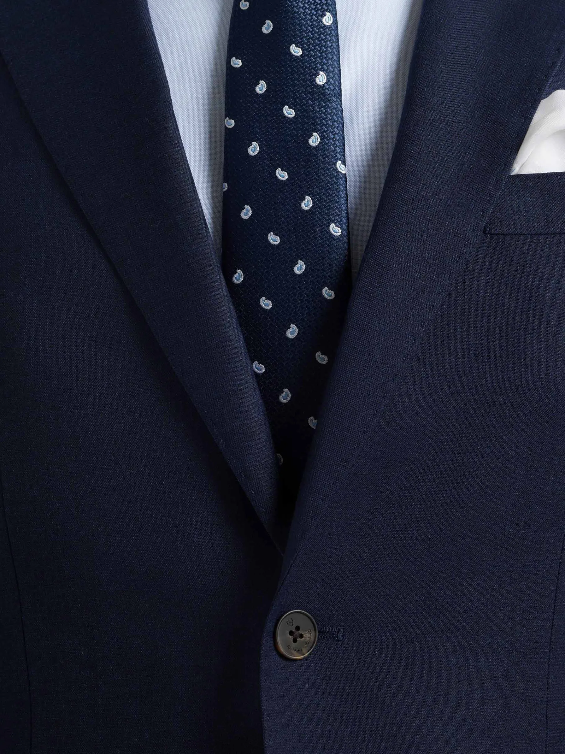 Trajes|Trajes-Alvaro Moreno AMERICANA FIL A FIL Azul Marino