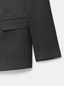 Trajes|Trajes-Alvaro Moreno AMERICANA FIL A FIL CRUZADO Gris