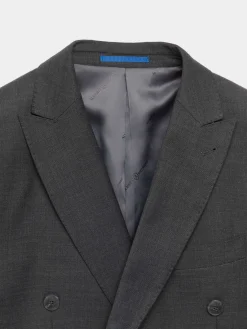 Trajes|Trajes-Alvaro Moreno AMERICANA FIL A FIL CRUZADO Gris