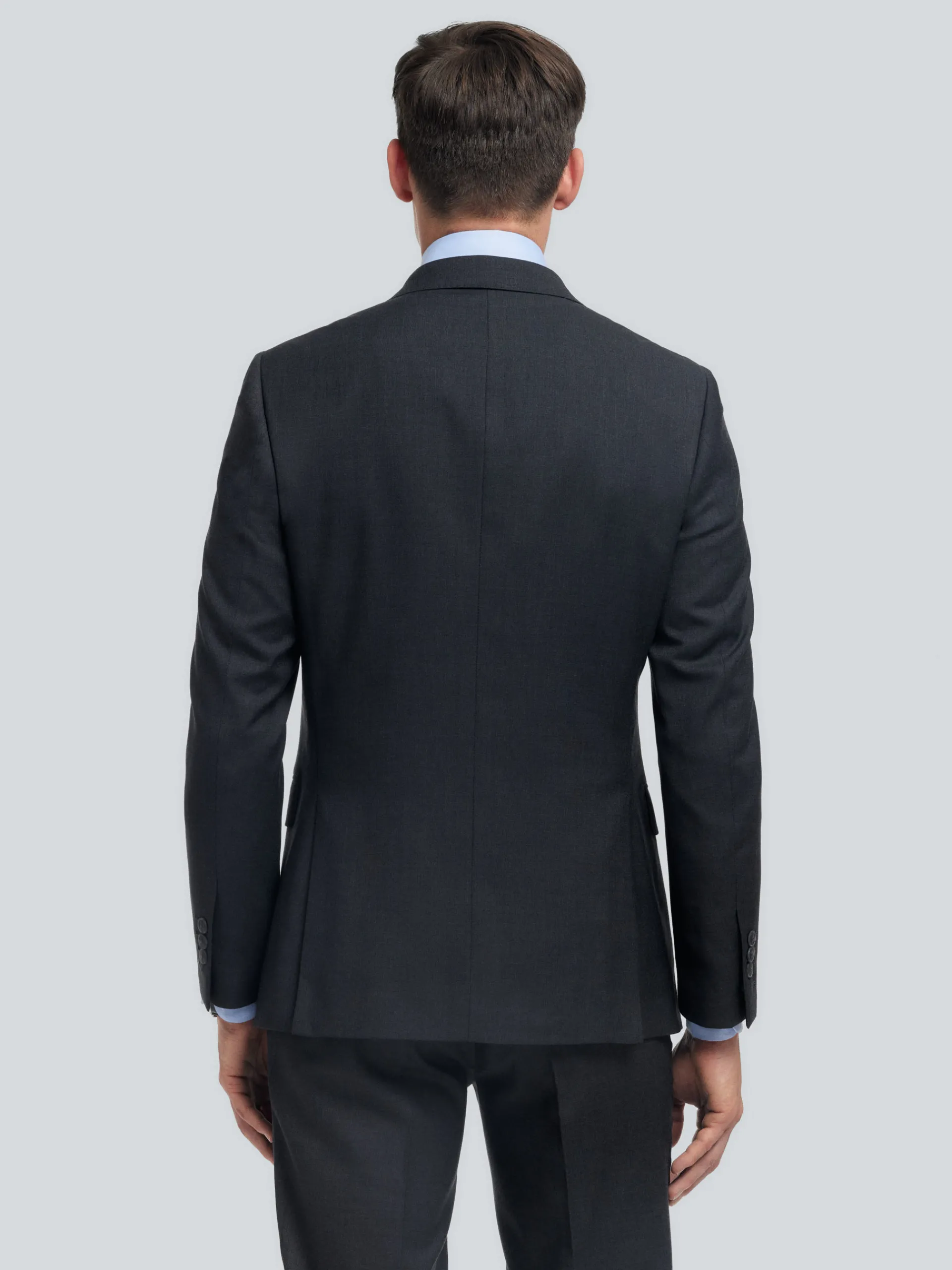 Trajes|Trajes-Alvaro Moreno AMERICANA FIL A FIL CRUZADO Gris