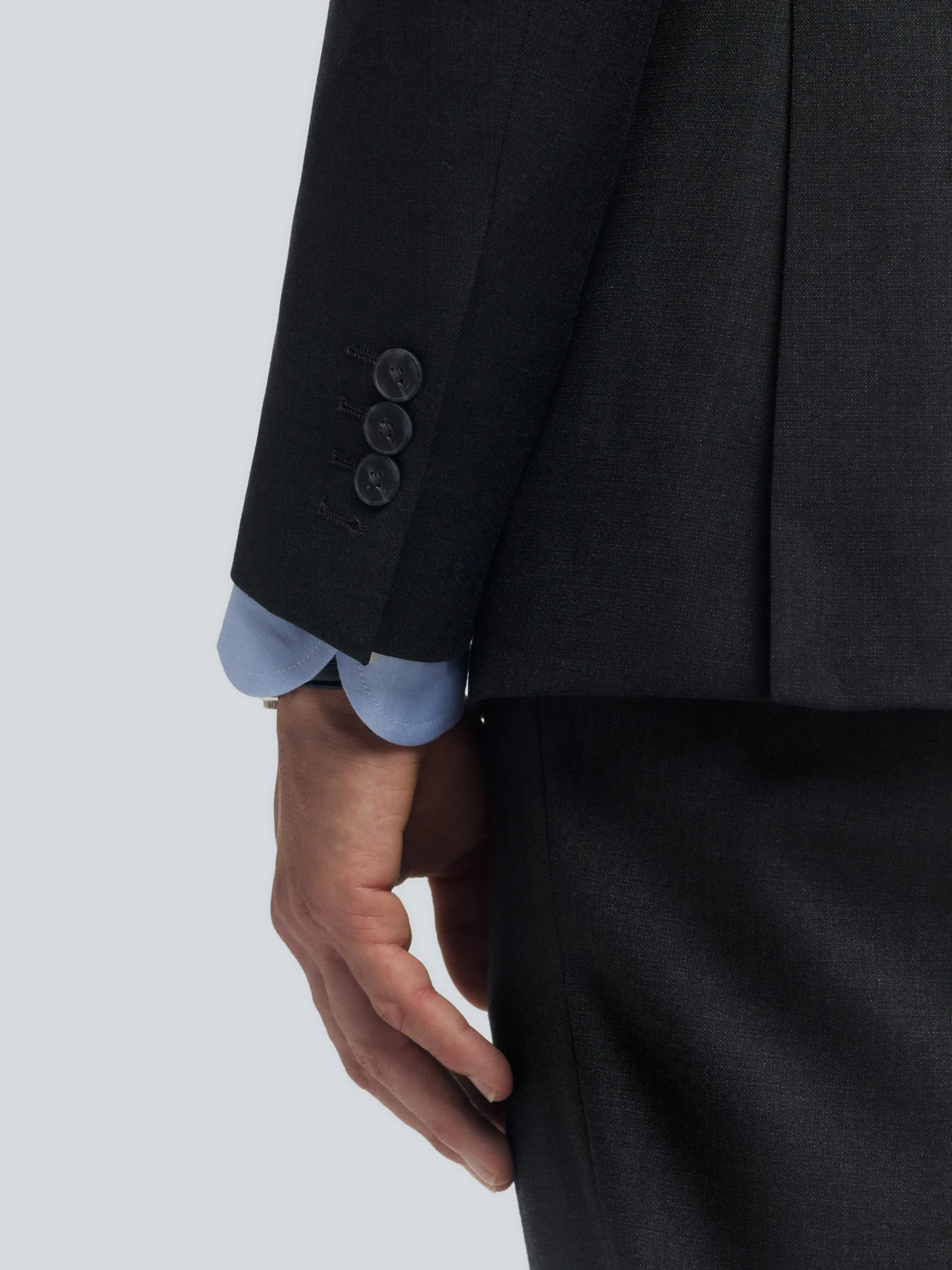 Trajes|Trajes-Alvaro Moreno AMERICANA FIL A FIL CRUZADO Gris