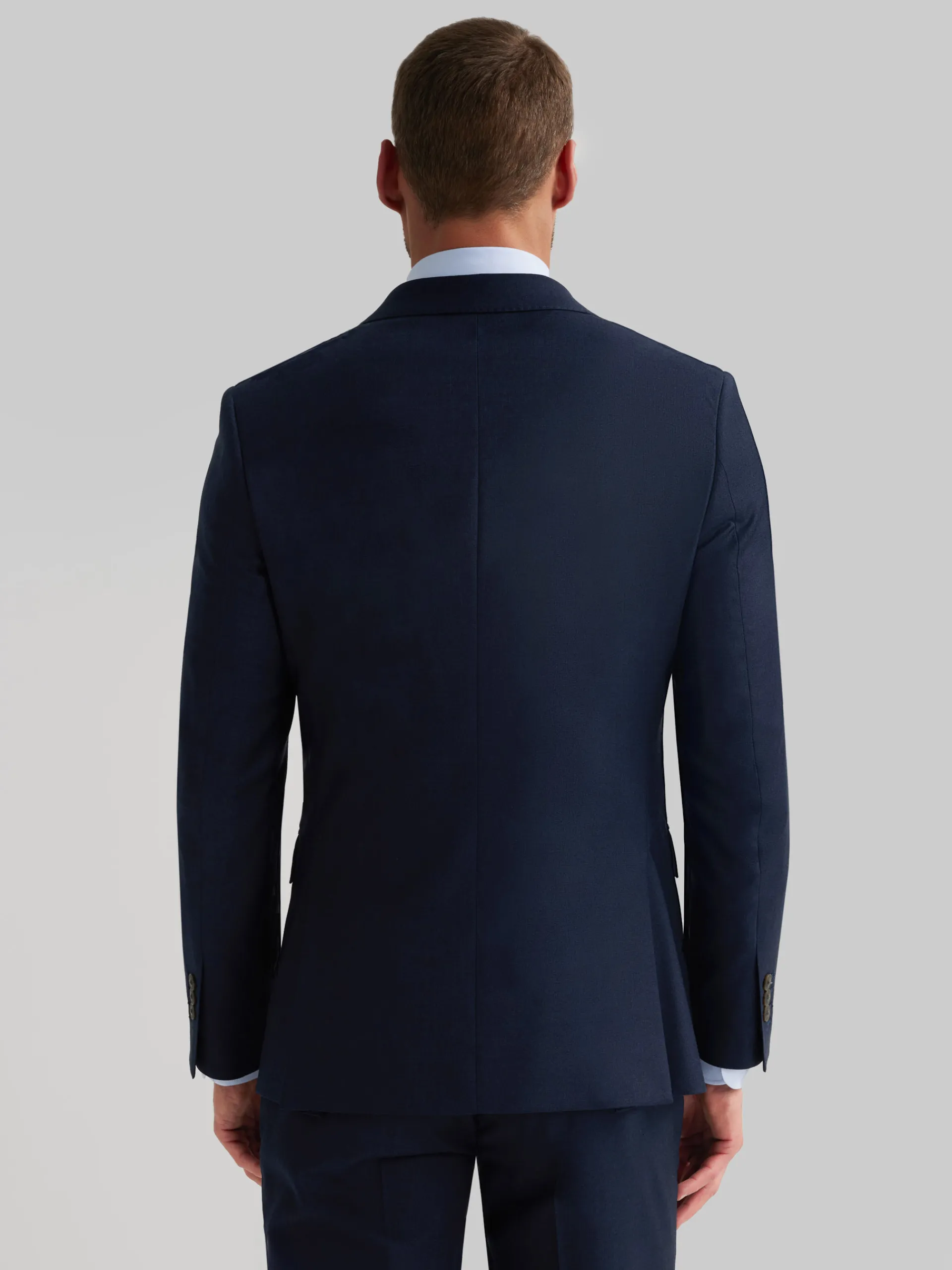 Trajes|Trajes-Alvaro Moreno AMERICANA FIL A FIL CRUZADO Azul Marino