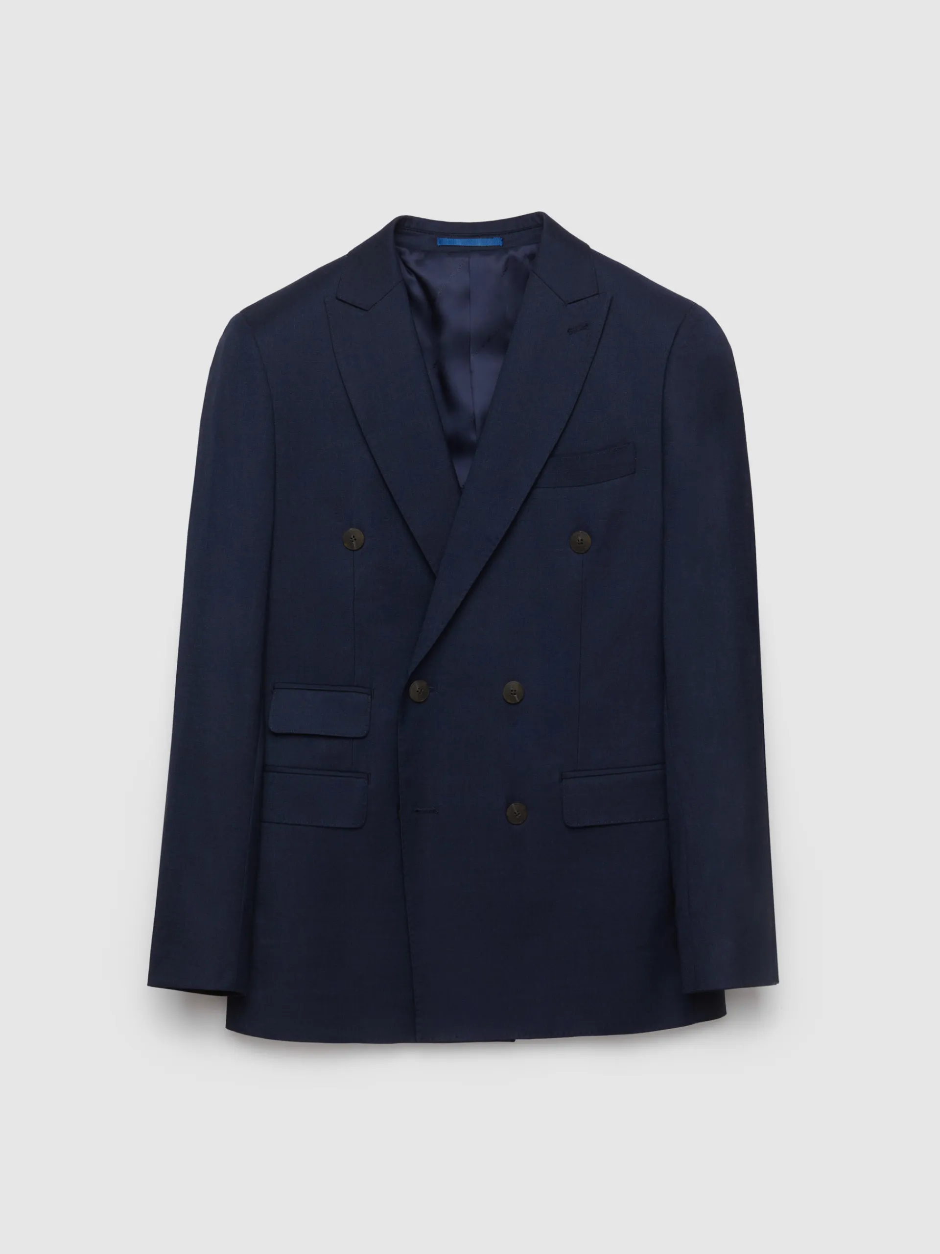 Trajes|Trajes-Alvaro Moreno AMERICANA FIL A FIL CRUZADO Azul Marino