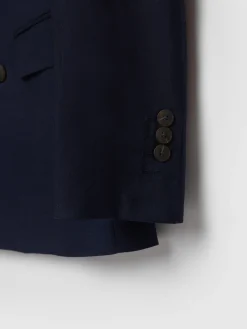 Trajes|Trajes-Alvaro Moreno AMERICANA FIL A FIL CRUZADO Azul Marino