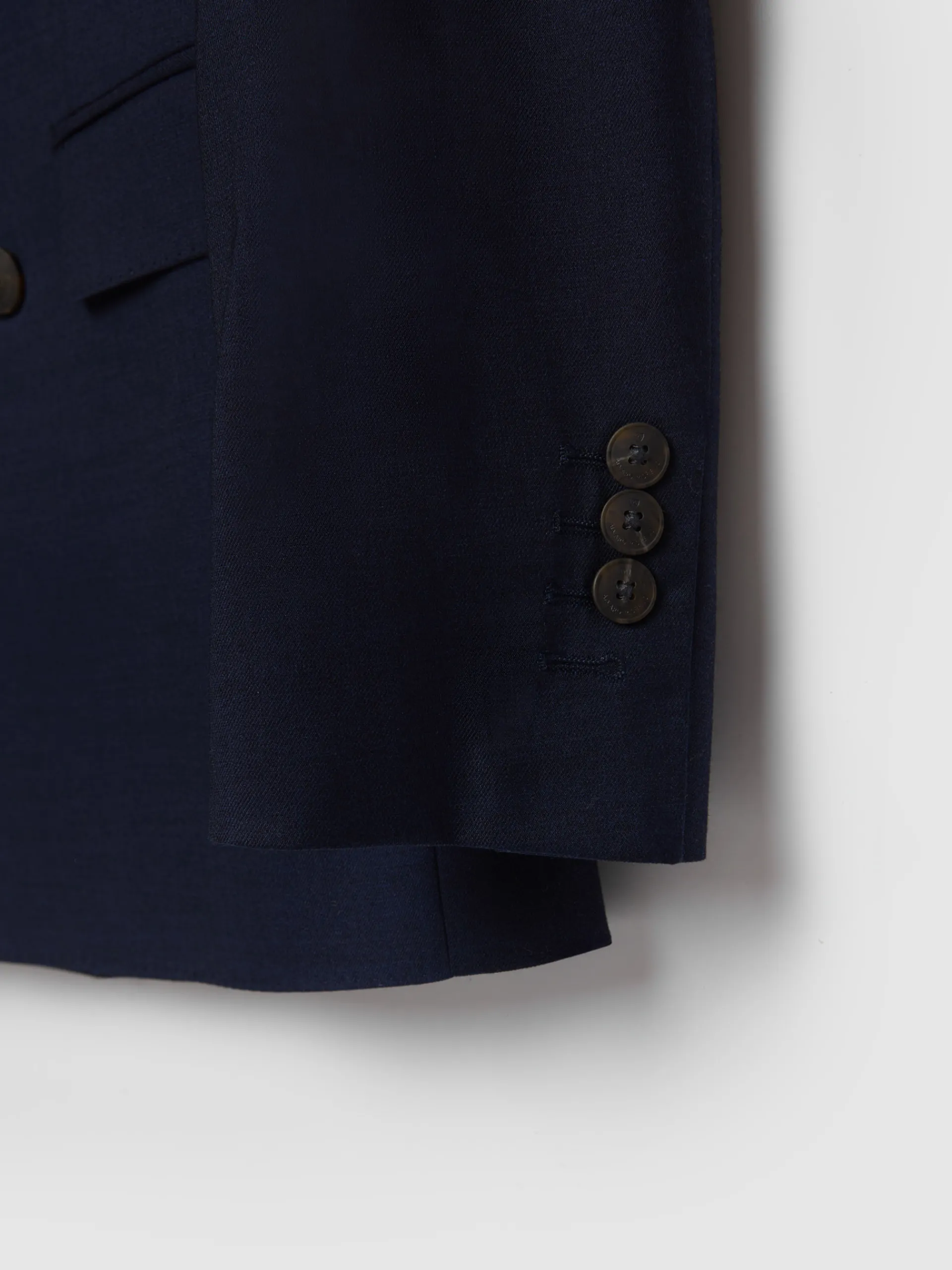 Trajes|Trajes-Alvaro Moreno AMERICANA FIL A FIL CRUZADO Azul Marino