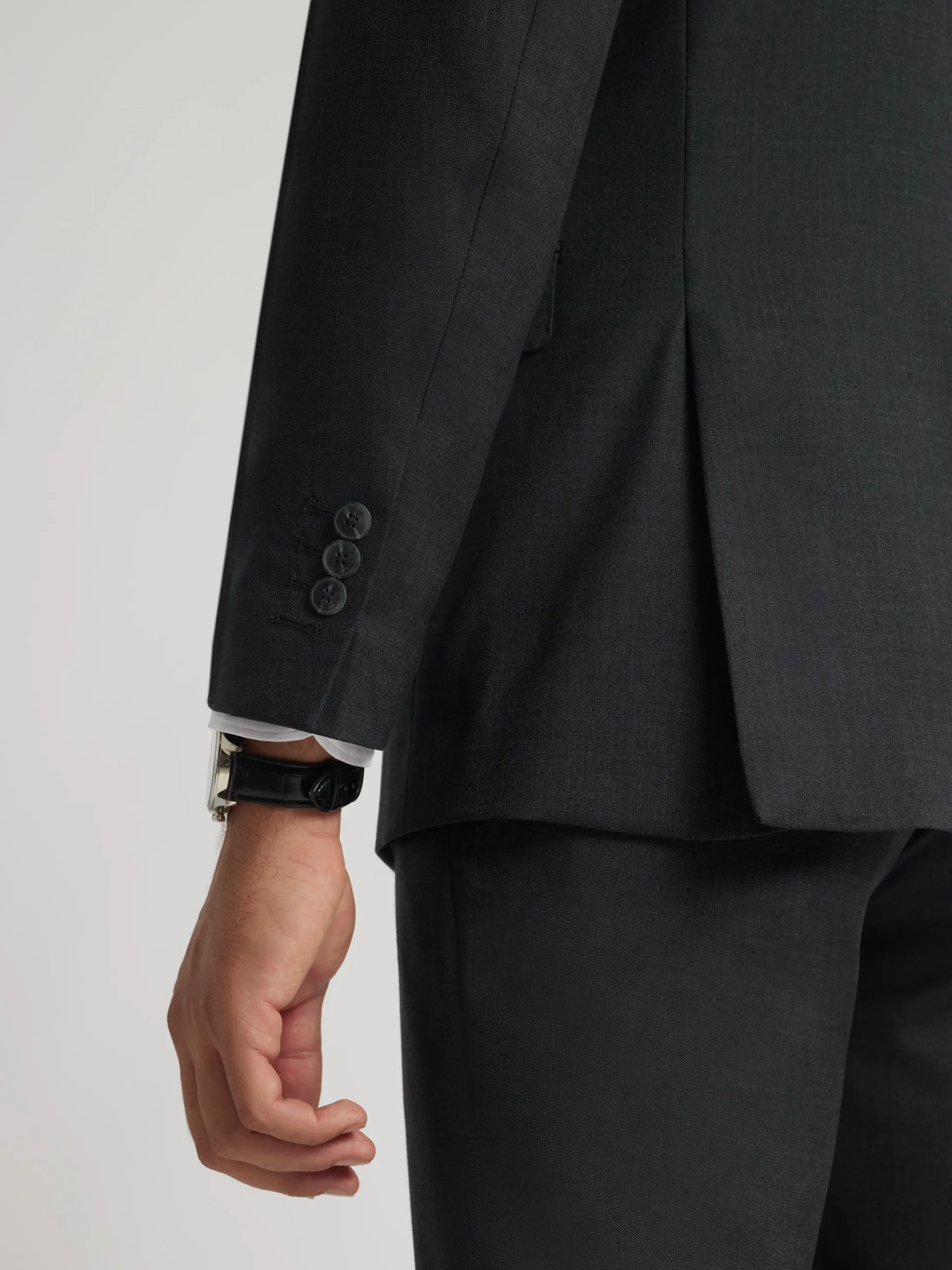 Trajes|Trajes-Alvaro Moreno AMERICANA FIL A FIL CRUZADO Gris