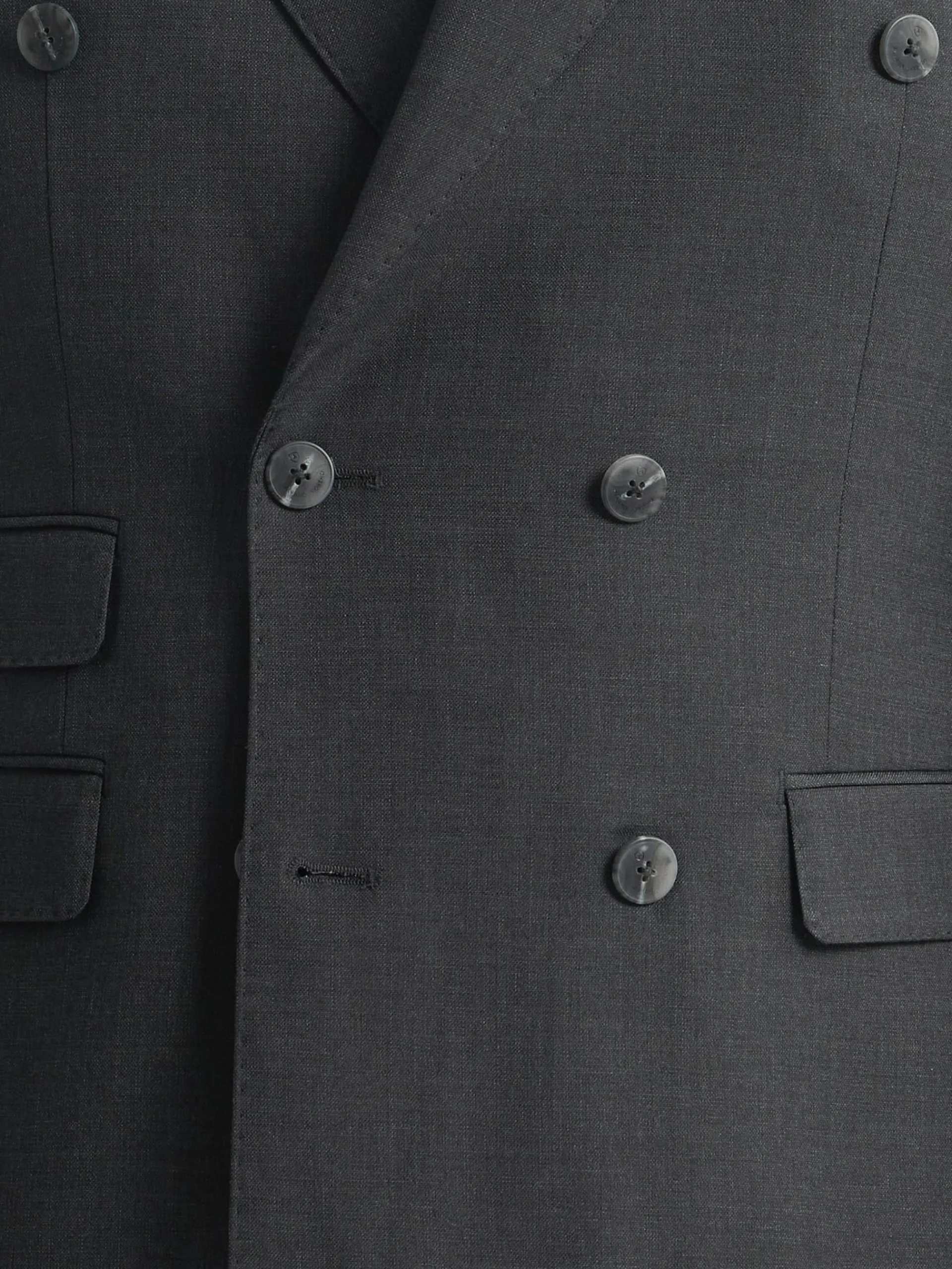 Trajes|Trajes-Alvaro Moreno AMERICANA FIL A FIL CRUZADO Gris