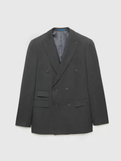 Trajes|Trajes-Alvaro Moreno AMERICANA FIL A FIL CRUZADO Gris