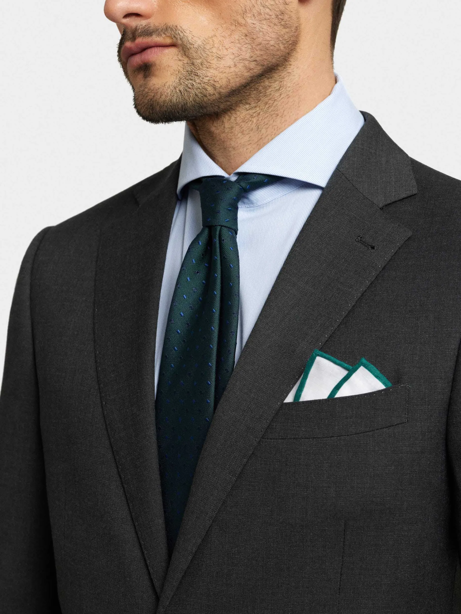 Trajes|Trajes-Alvaro Moreno AMERICANA FIL A FIL Gris