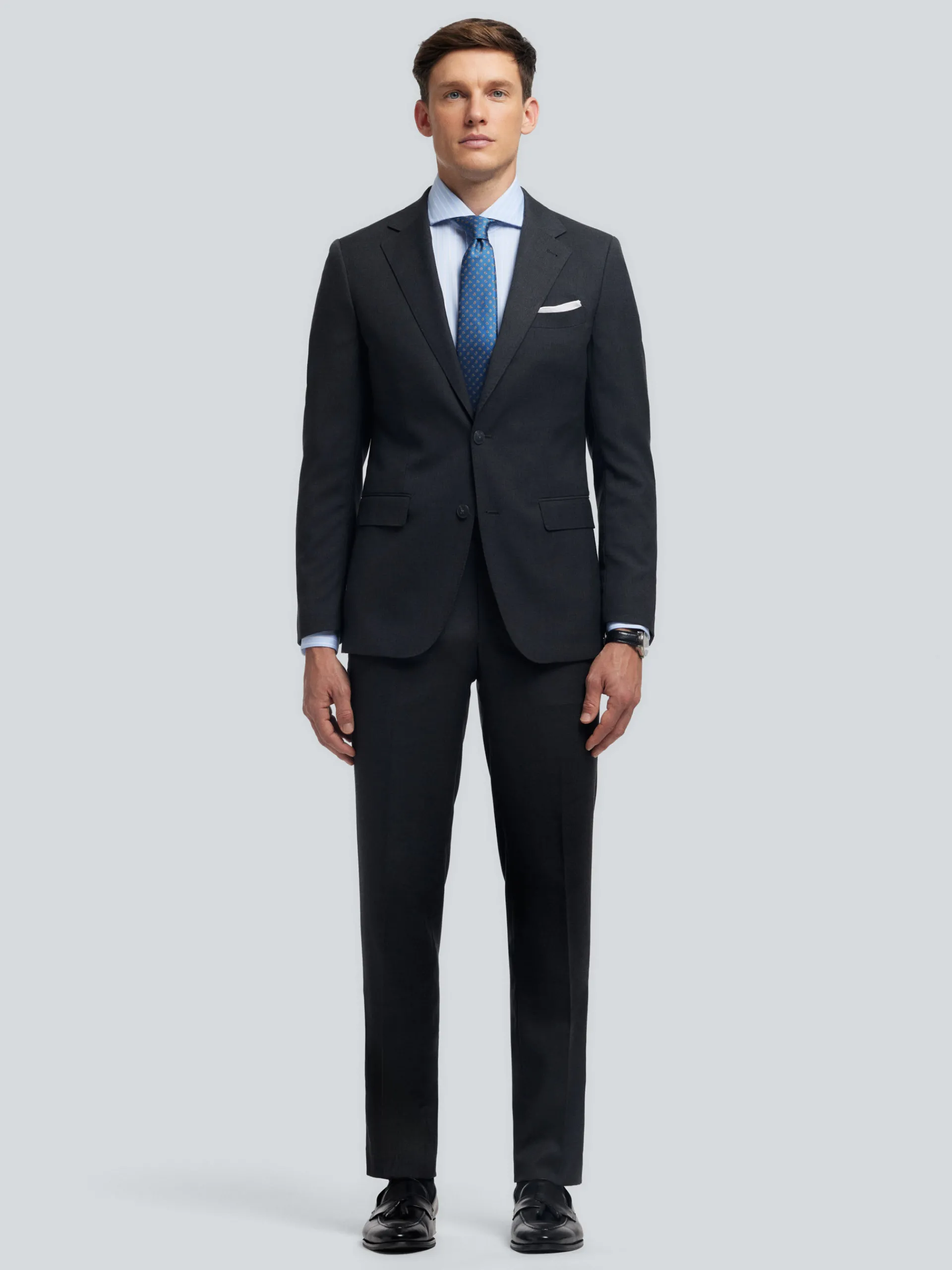 Trajes|Trajes-Alvaro Moreno AMERICANA FIL A FIL Gris