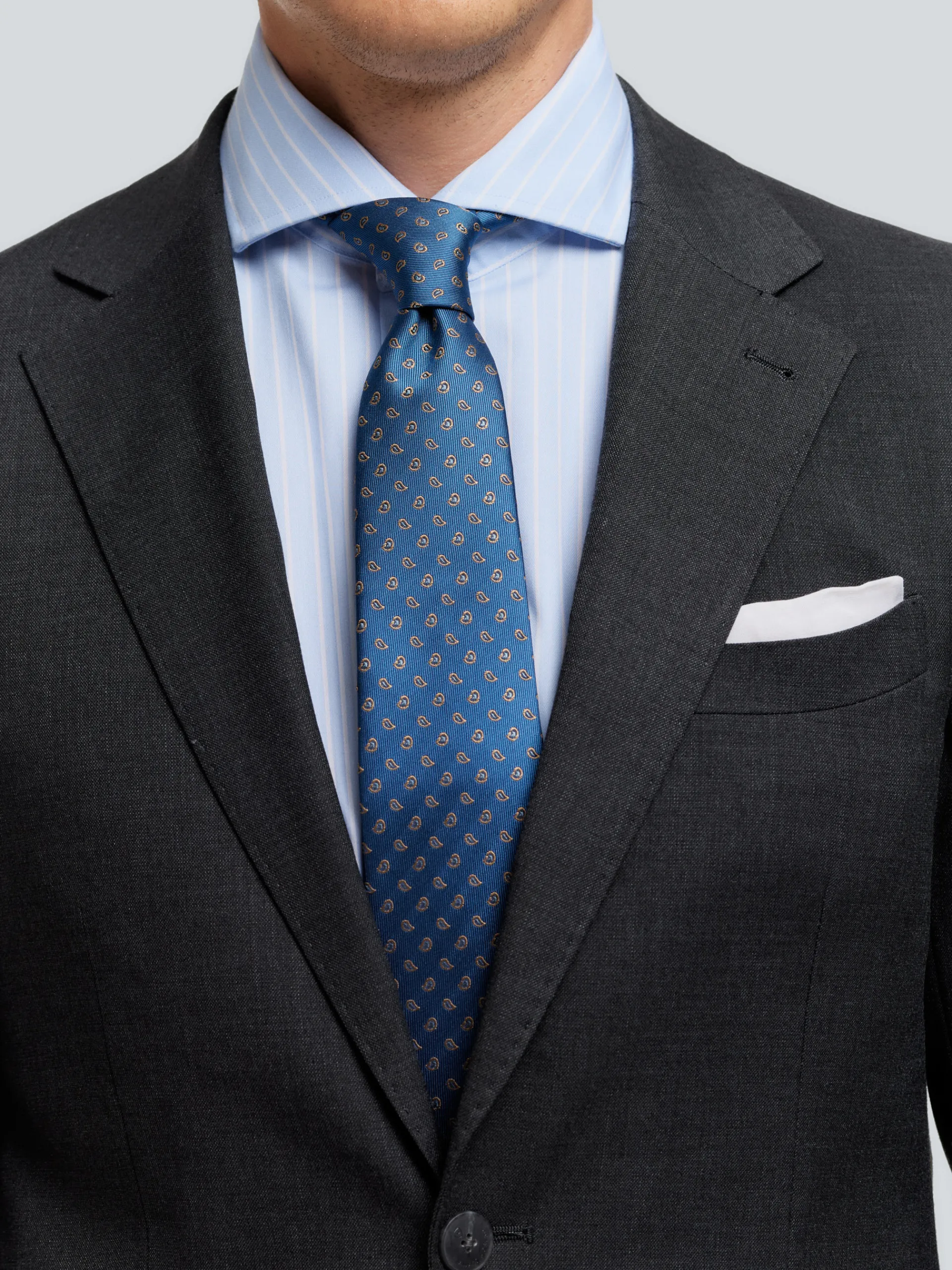 Trajes|Trajes-Alvaro Moreno AMERICANA FIL A FIL Gris