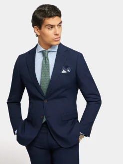 Trajes|Trajes-Alvaro Moreno AMERICANA MICRO BIRD Azul Marino