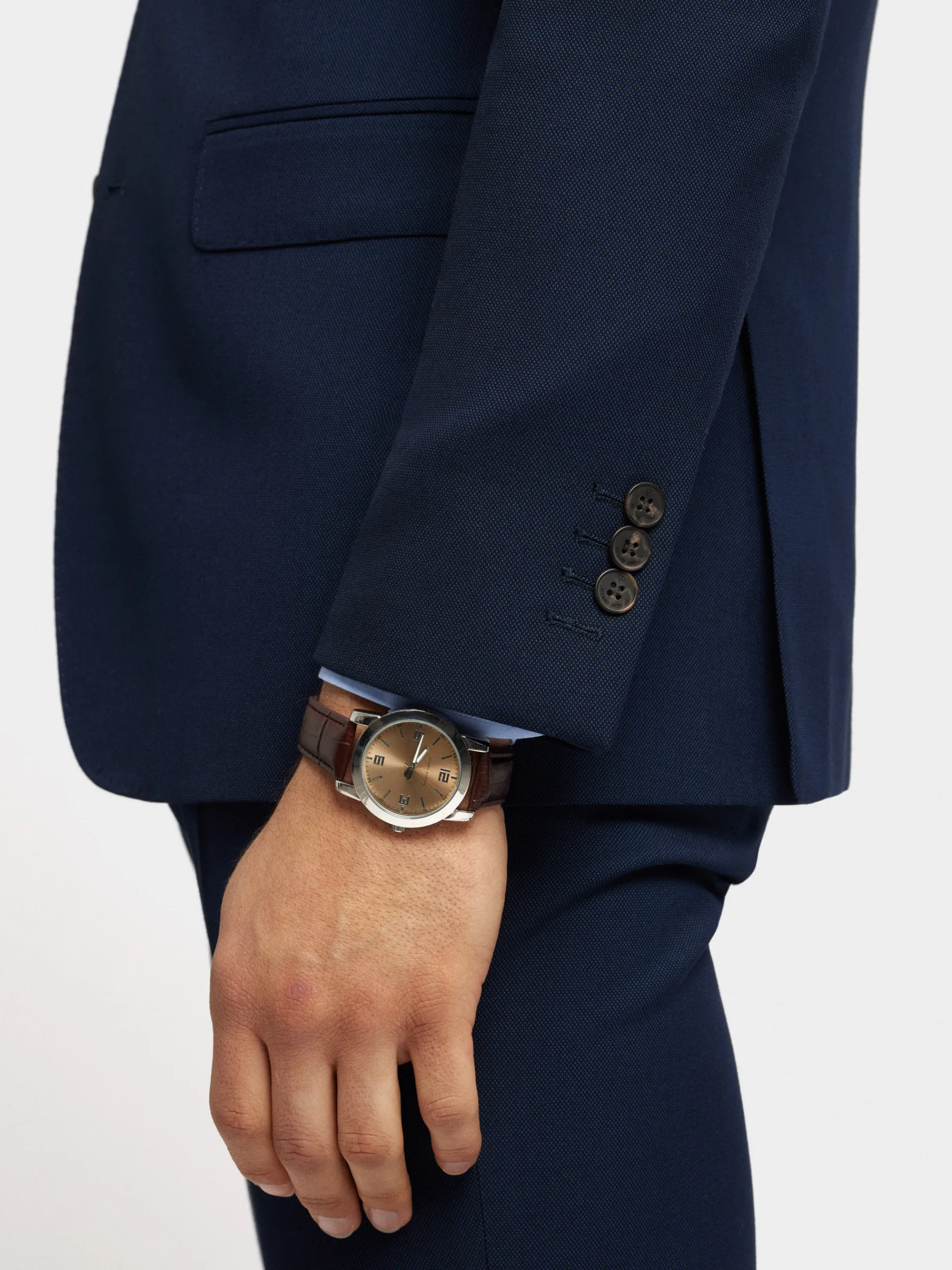 Trajes|Trajes-Alvaro Moreno AMERICANA MICRO BIRD Azul Marino