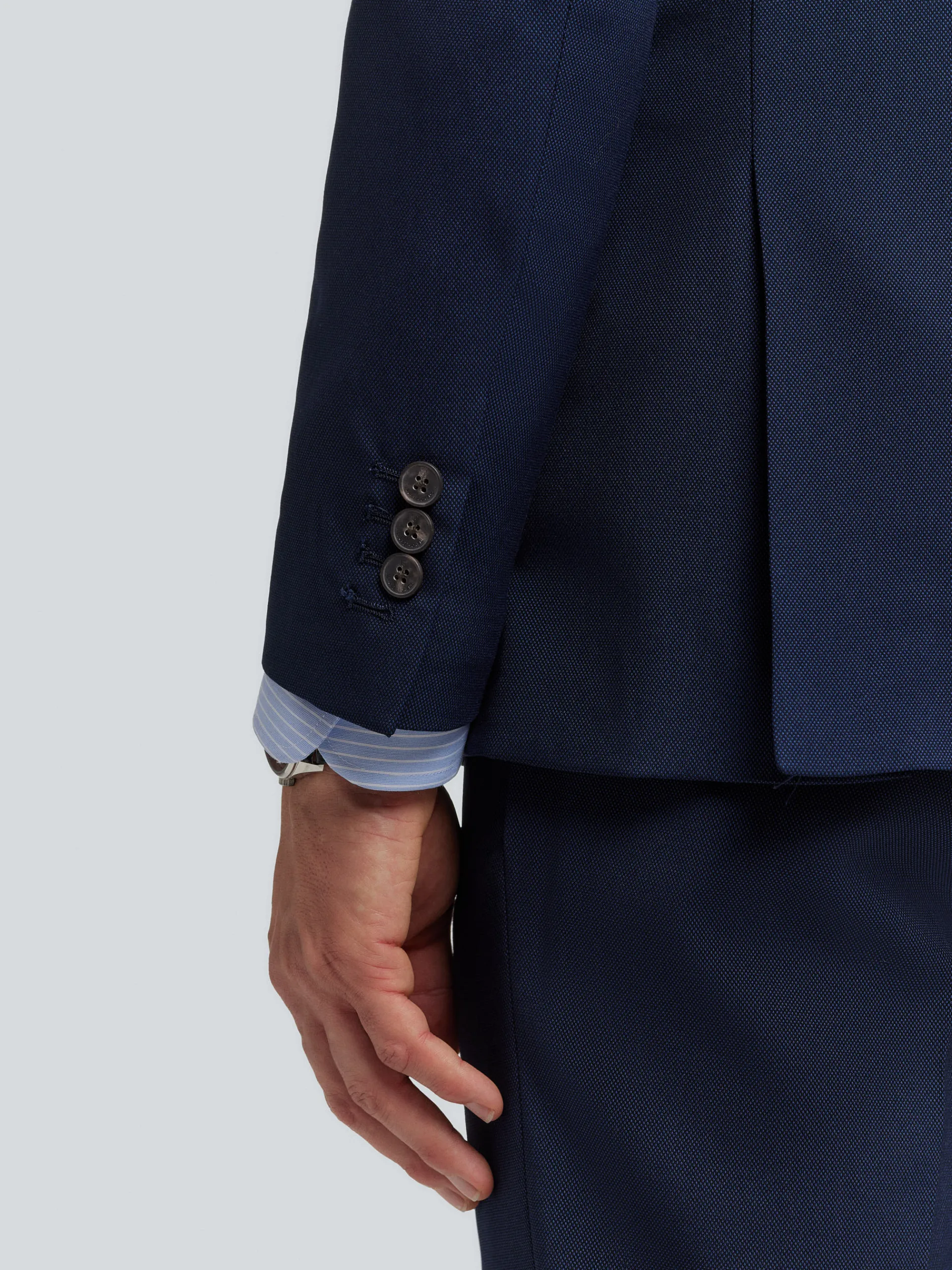 Trajes|Trajes-Alvaro Moreno AMERICANA MICRO BIRD Azul Marino