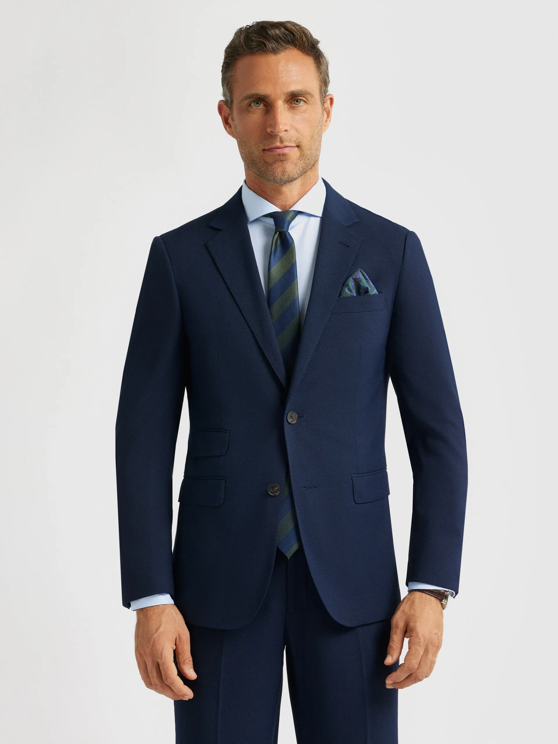 Trajes|Trajes-Alvaro Moreno AMERICANA MICRO BIRD Azul Marino